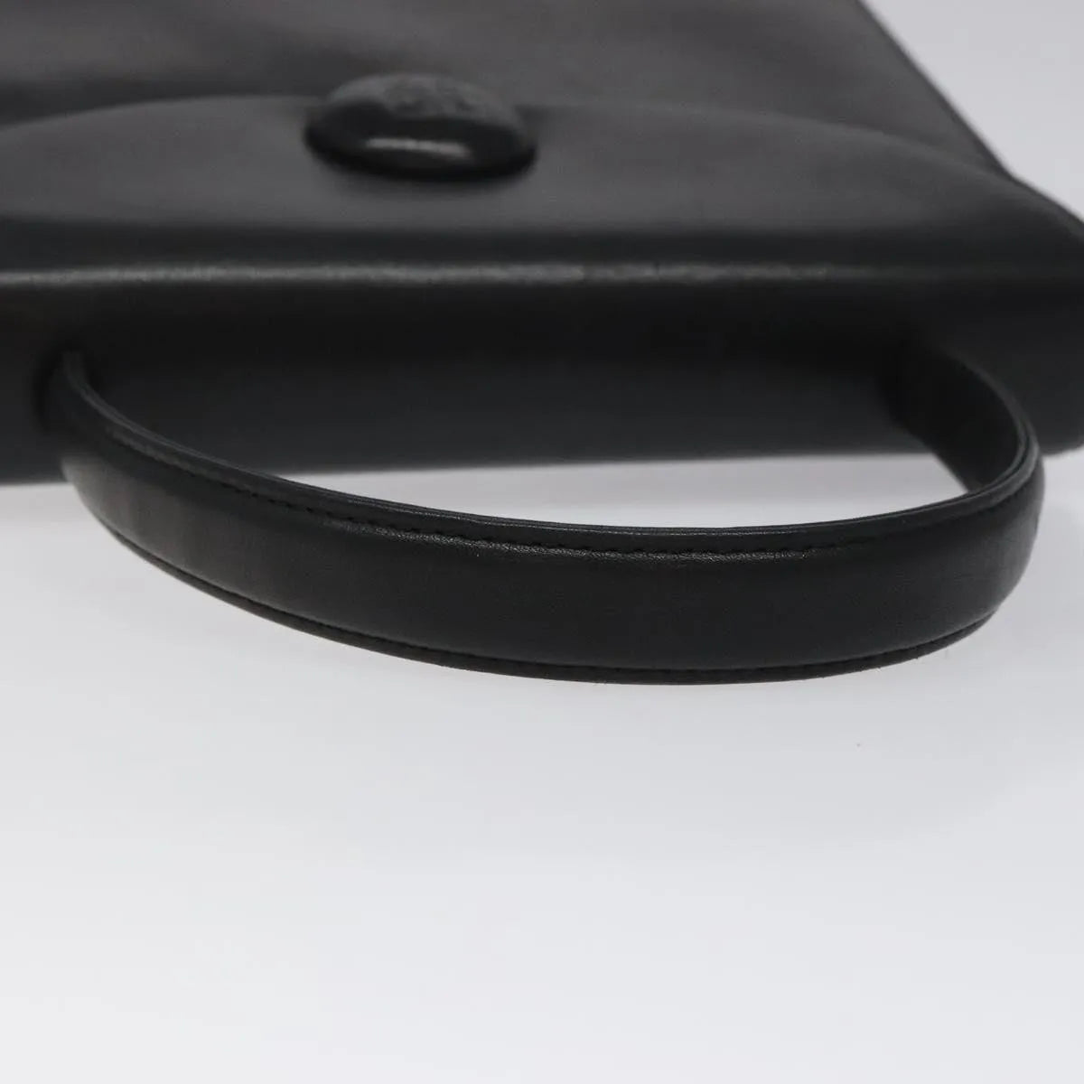 Givenchy Vintage Leather Black Leather Handbag (Pre-Owned)