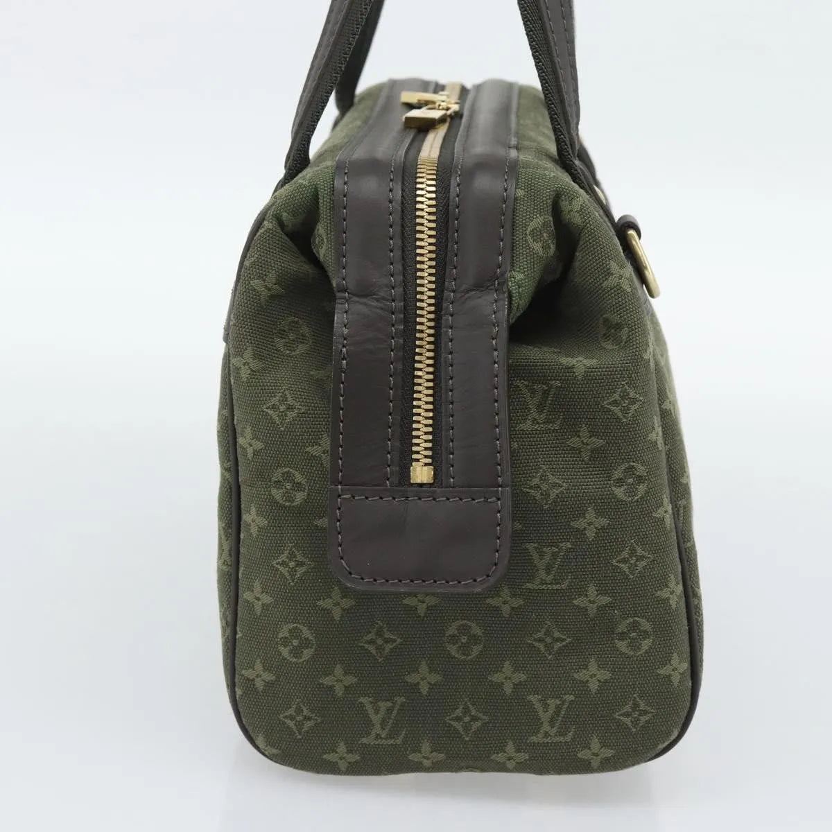 Louis Vuitton Joséphine Mini Lin Khaki Canvas Handbag (Pre-Owned)