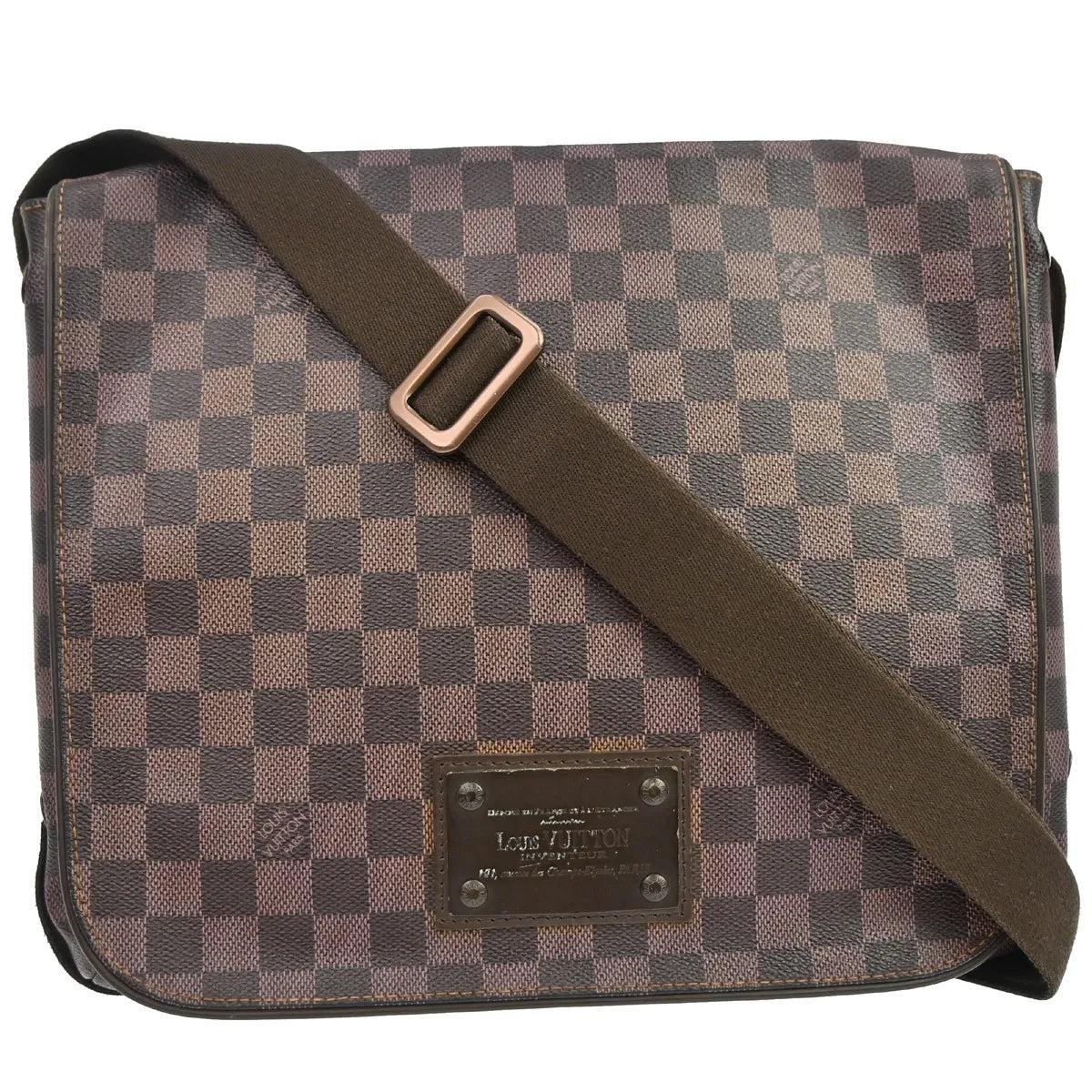 Louis Vuitton Brooklyn Damier Brown Canvas Crossbody Bag Bag (Pre-Owned)