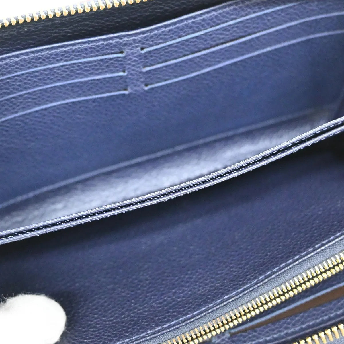 Louis Vuitton Portefeuille Zippy Monogramme Empreinte Monogramme Empreinte Navy Leather Wallets Accessory (Pre-Owned)
