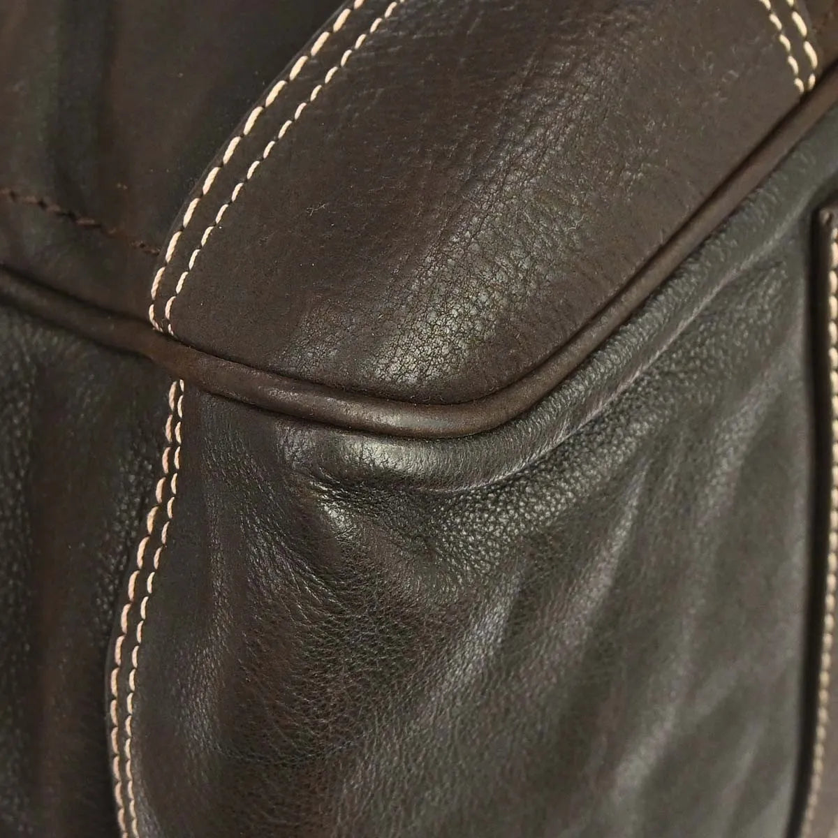 Loewe Anagram Bag Leather Brown Leather Handbag (Pre-Owned)