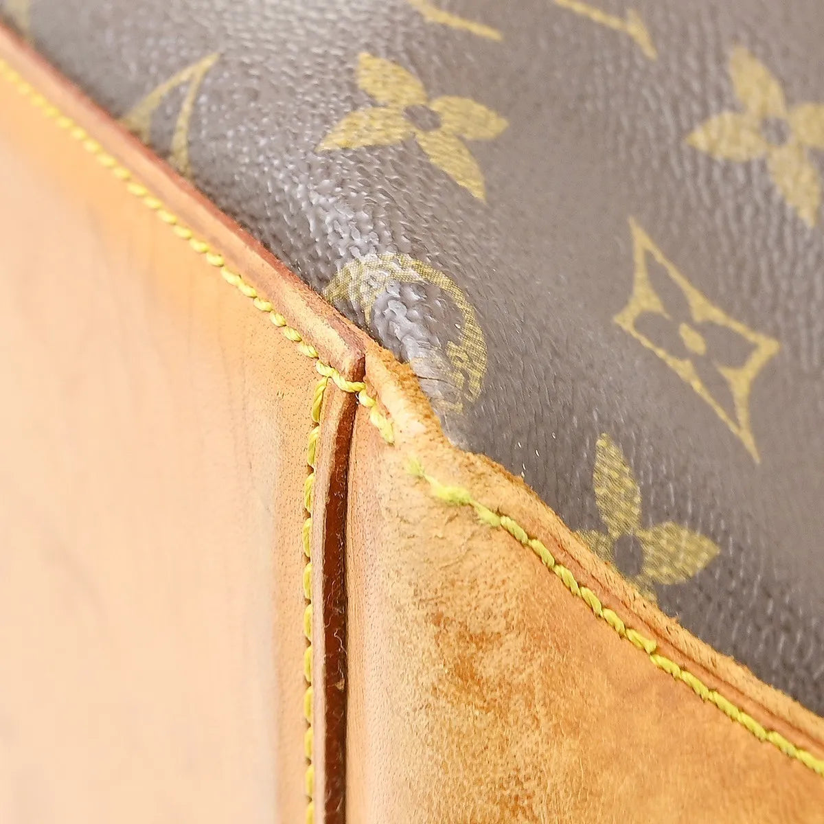 Louis Vuitton Cabas Mezzo Monogram Canvas Brown Canvas Tote Bag Bag (Pre-Owned)