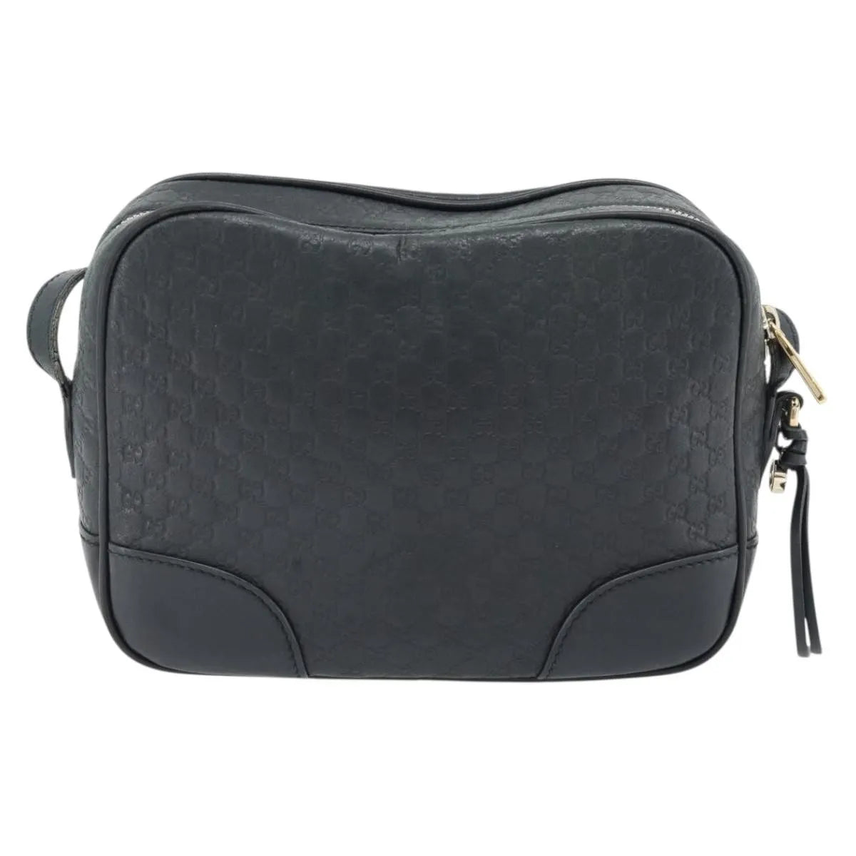 Gucci Bree Microguccissima Motif Gg Black Leather Shoulder Bag Bag (Pre-Owned)