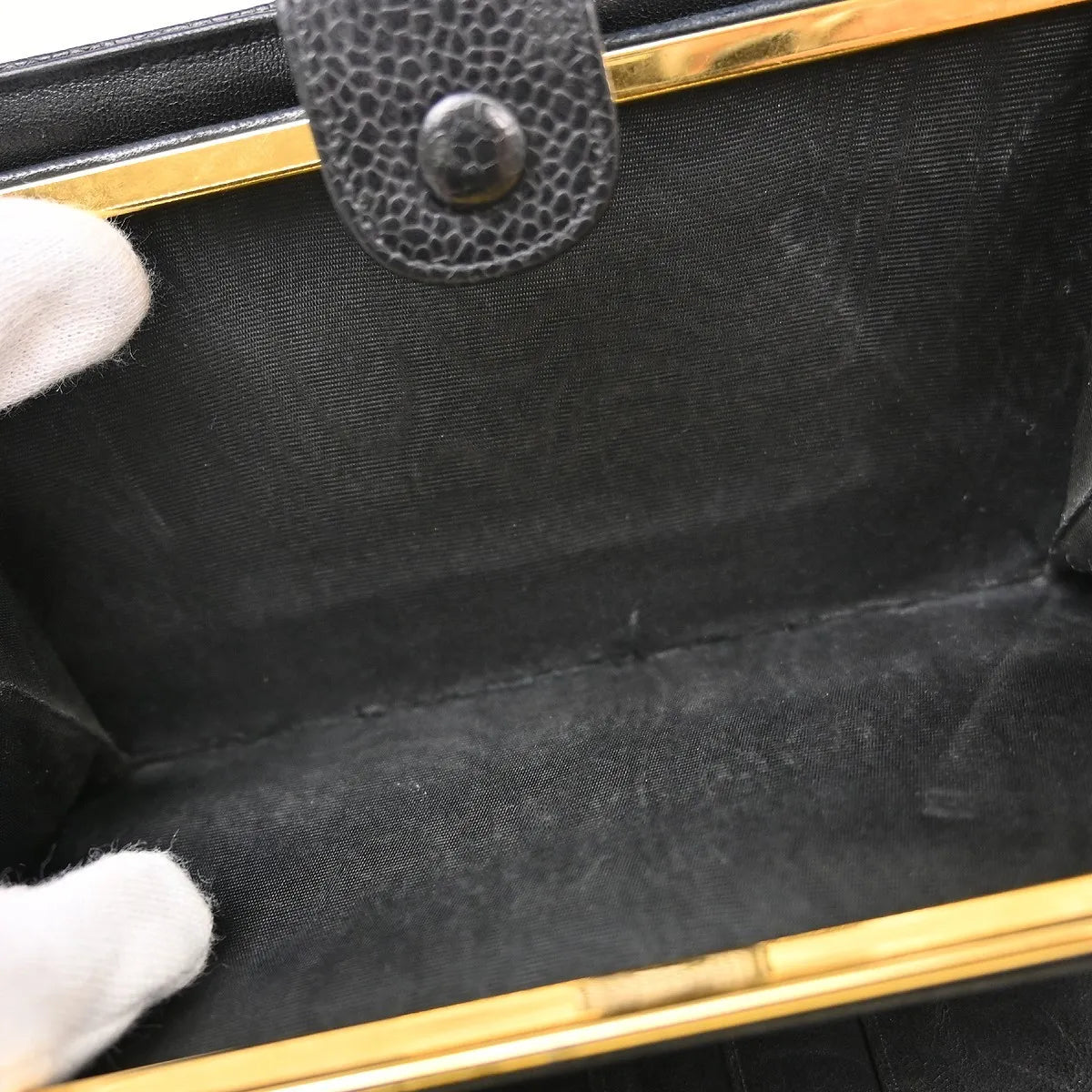 Chanel Timeless Cc French Caviar Black Leather Wallets Accessory (Pre-Owned)