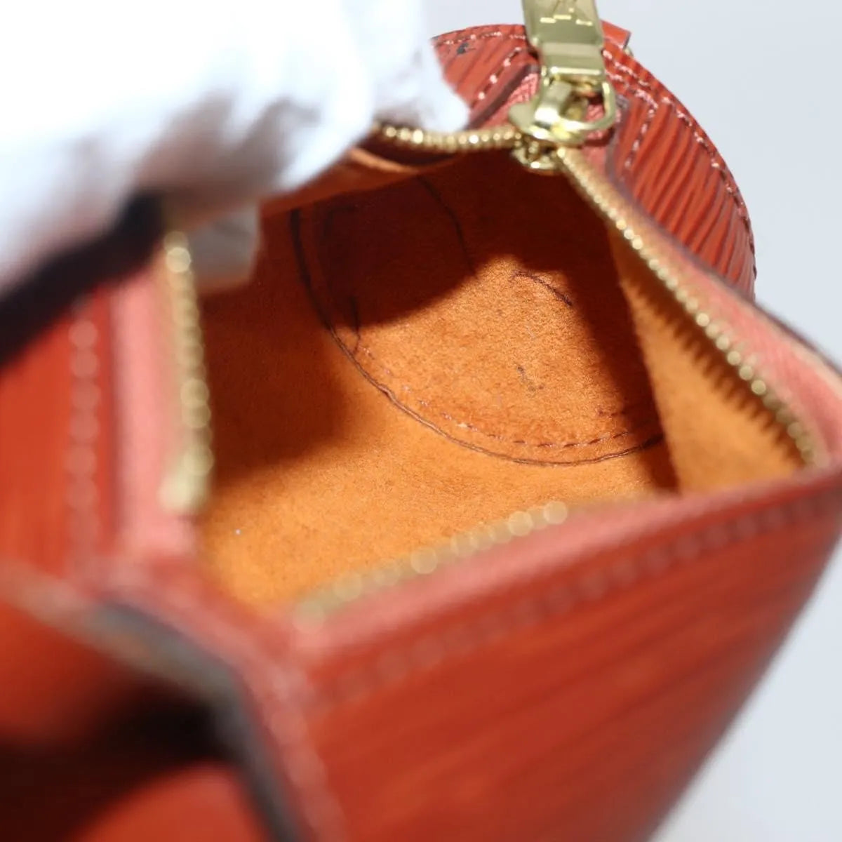 Louis Vuitton Soufflot Pochette Epi Leather Brown Leather Clutche & Pouche Bag (Pre-Owned)