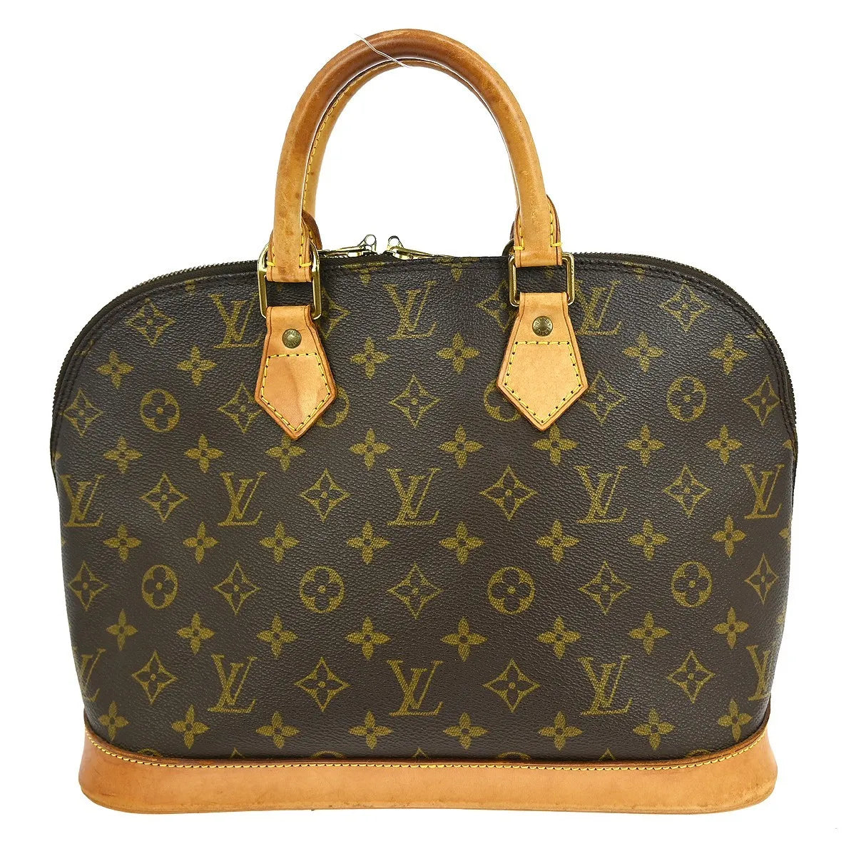 Louis Vuitton Alma Monogram Brown Canvas Handbag (Pre-Owned)