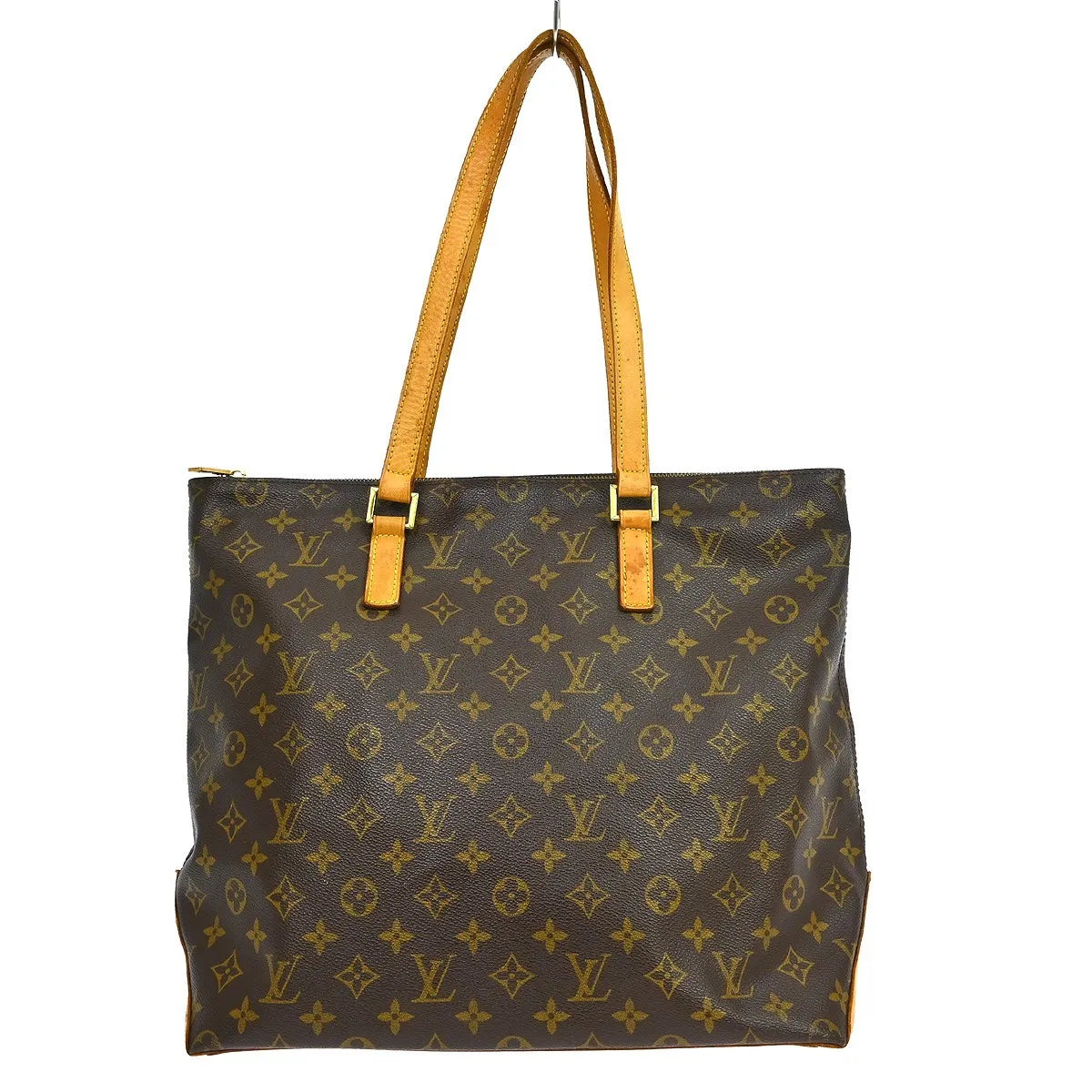 Louis Vuitton Cabas Mezzo Monogram Canvas Brown Canvas Shoulder Bag Bag (Pre-Owned)