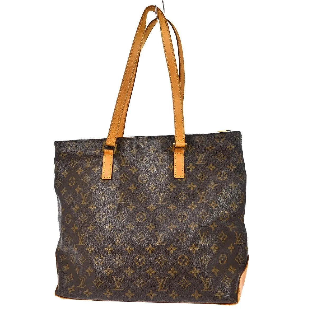 Louis Vuitton Cabas Mezzo Monogram Canvas Brown Canvas Shoulder Bag Bag (Pre-Owned)