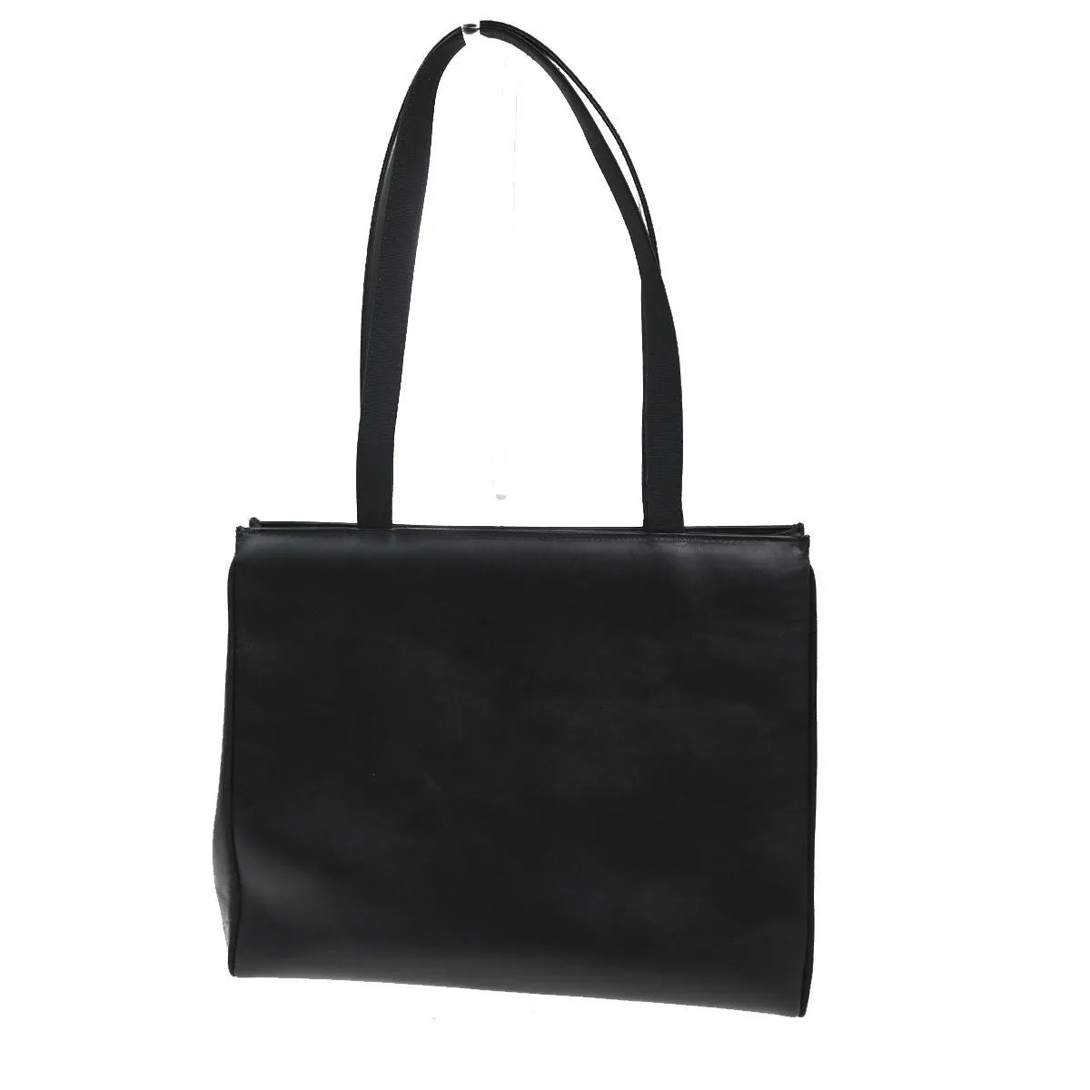 Salvatore Ferragamo Vala Tote Leather Black Leather Tote Bag Bag (Pre-Owned)