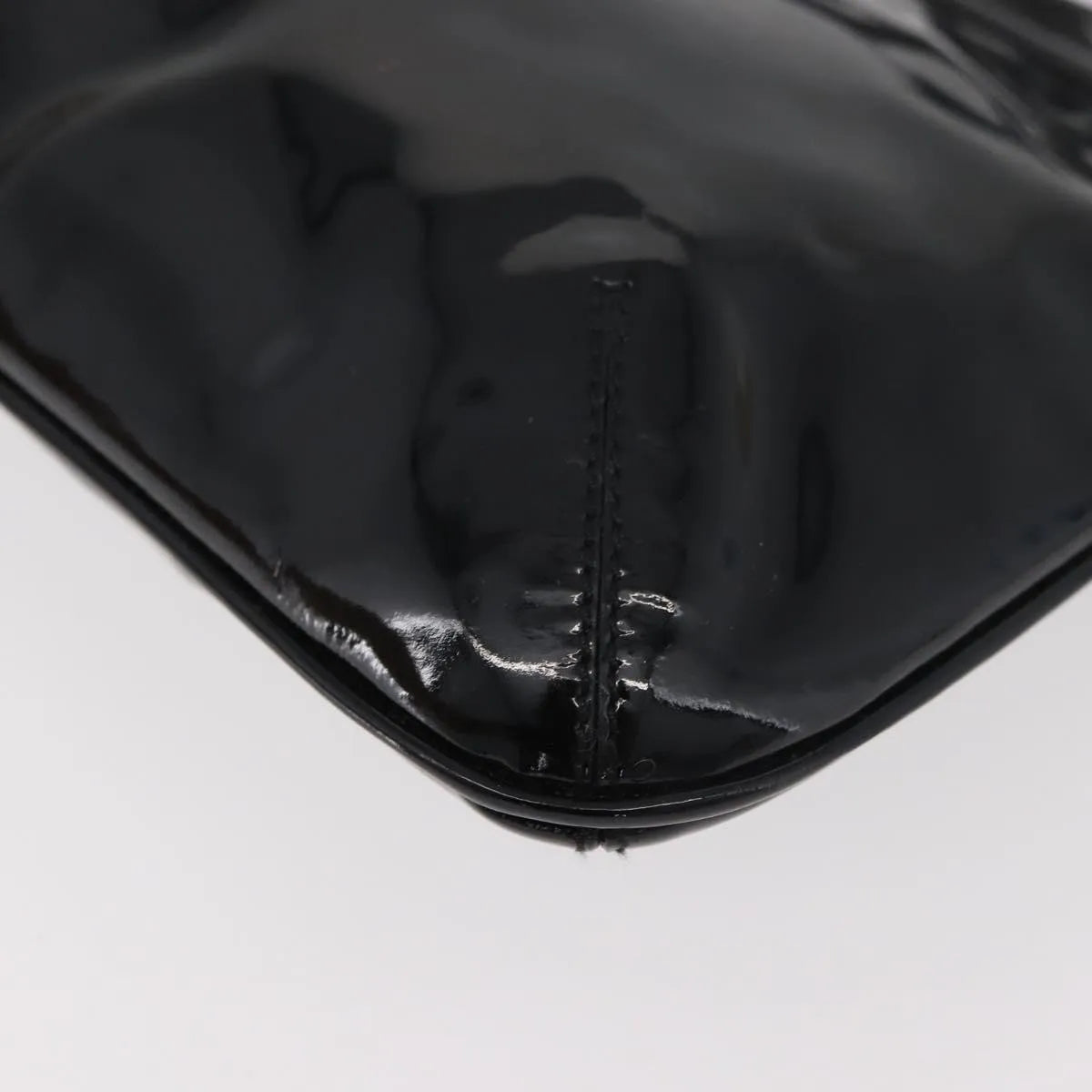 Salvatore Ferragamo Gancini Shoulder Bag Patent Leather Black Patent_Leather Shoulder Bag Bag (Pre-Owned)
