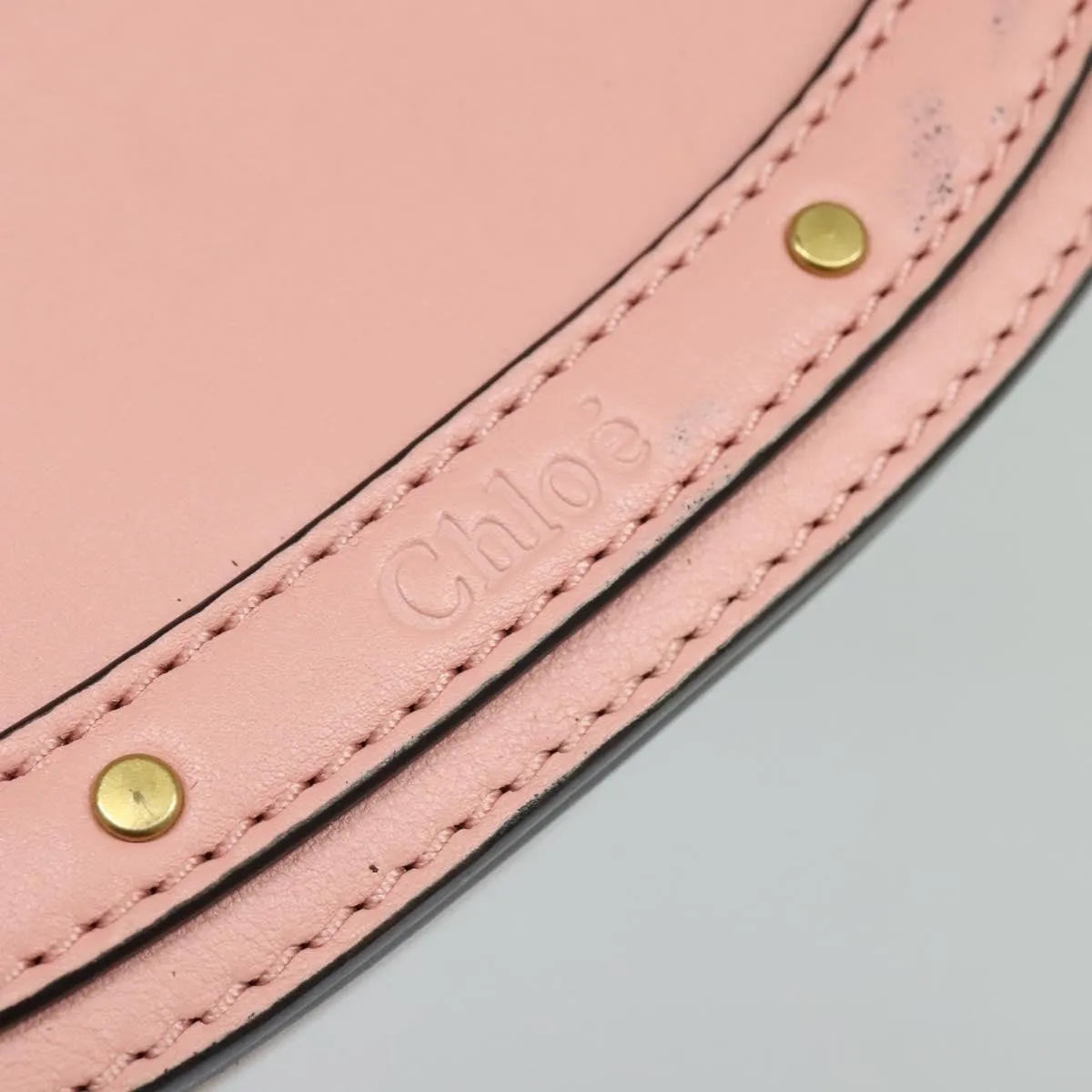 Chloe Nile Leather Pink Leather Handbag (Pre-Owned)