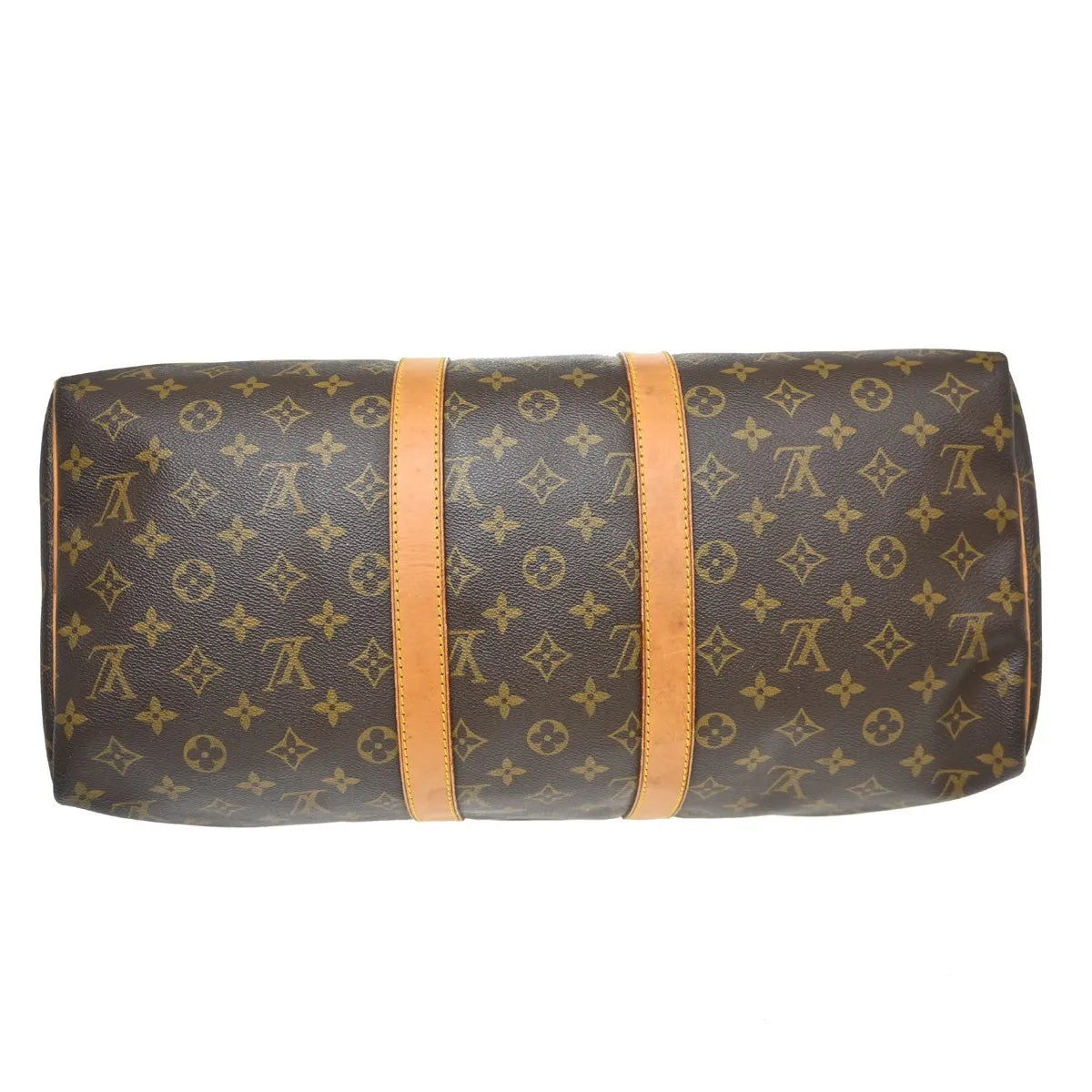 Louis Vuitton Keepall Bag Monogram Canvas Brown Canvas Travel Bag Bag (Pre-Owned)