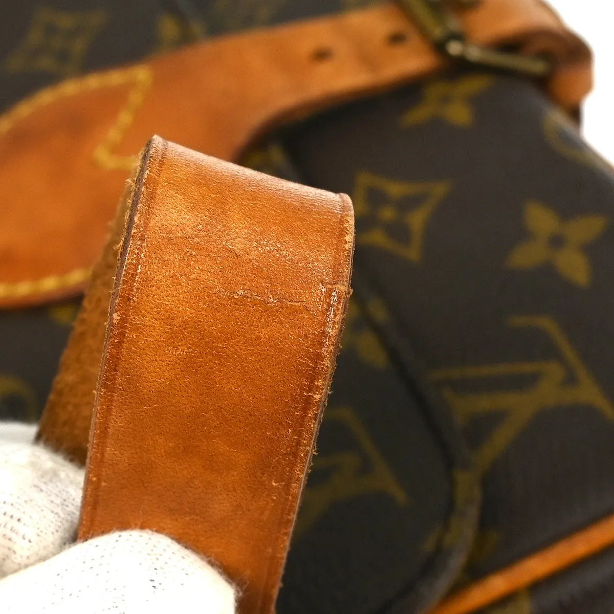 Louis Vuitton Cartouchiere Monogram Canvas Brown Canvas Shoulder Bag Bag (Pre-Owned)