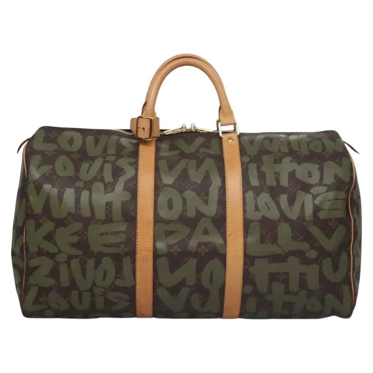 Louis Vuitton Keepall Limited Khaki Canvas Travel Bag Bag (Pre-Owned)