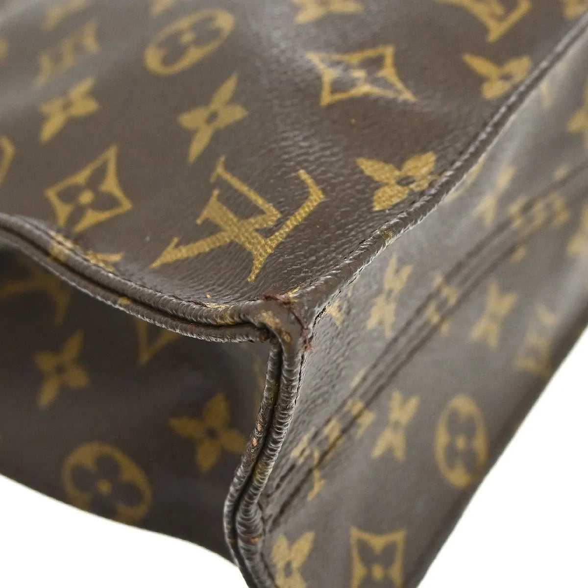 Louis Vuitton Sac Plat Nm Bag Monogram Canvas Brown Canvas Tote Bag Bag (Pre-Owned)