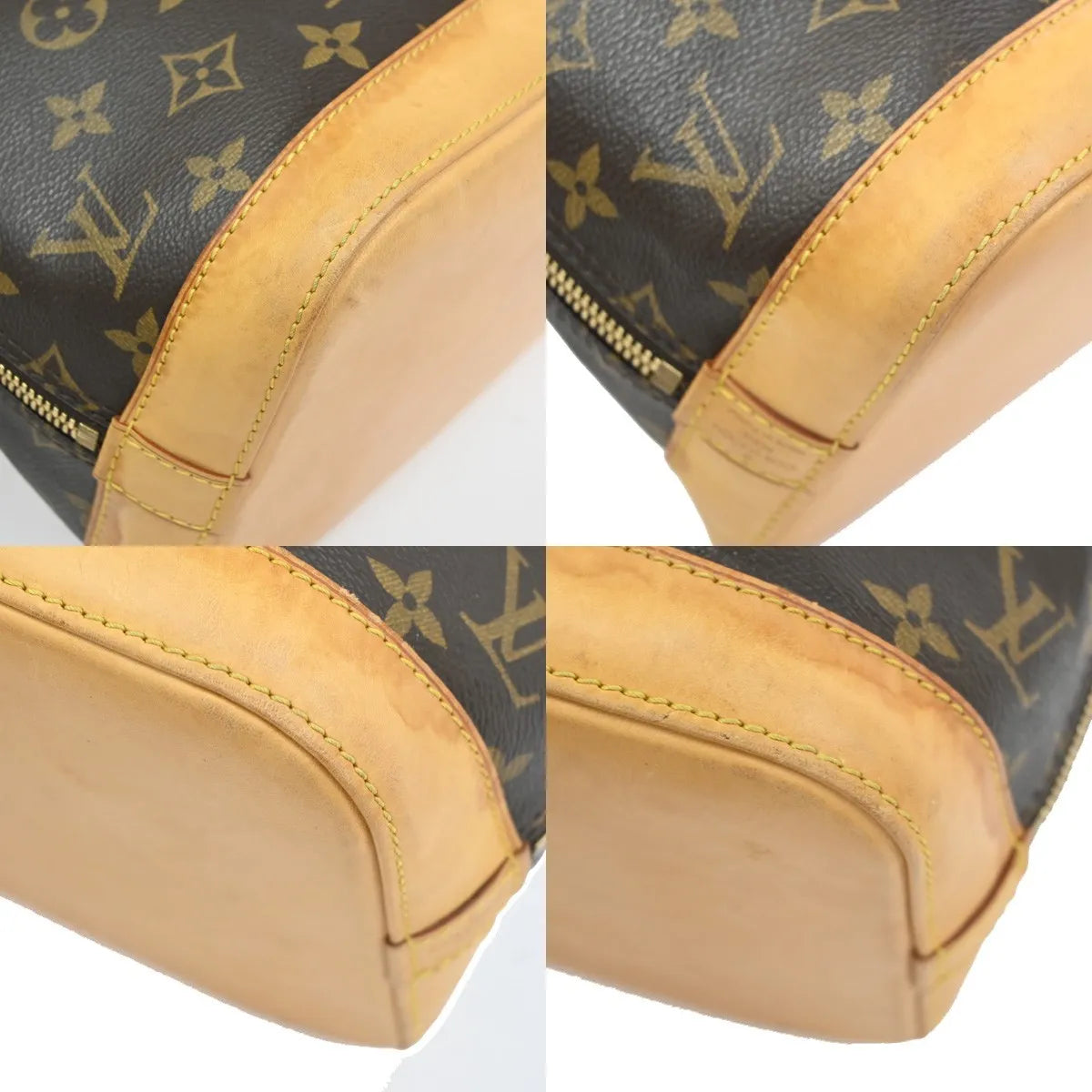 Louis Vuitton Vintage Alma Monogram Canvas Brown Canvas Handbag (Pre-Owned)