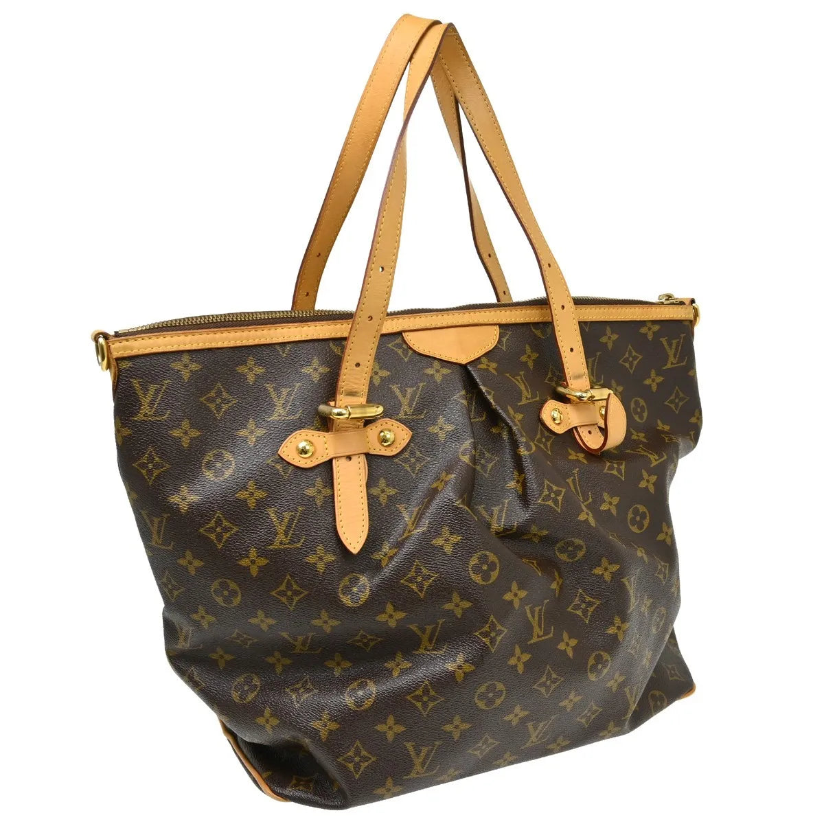 Louis Vuitton Palermo Monogram Canvas Brown Canvas Tote Bag Bag (Pre-Owned)