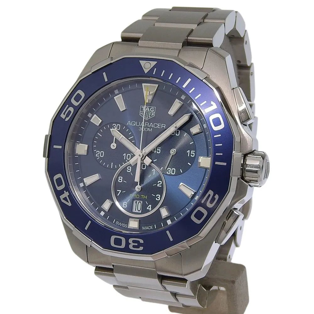 Tag Heuer Aquaracer 300M Chronograph Quartz Stainless Steel Watch (Pre-Owned)