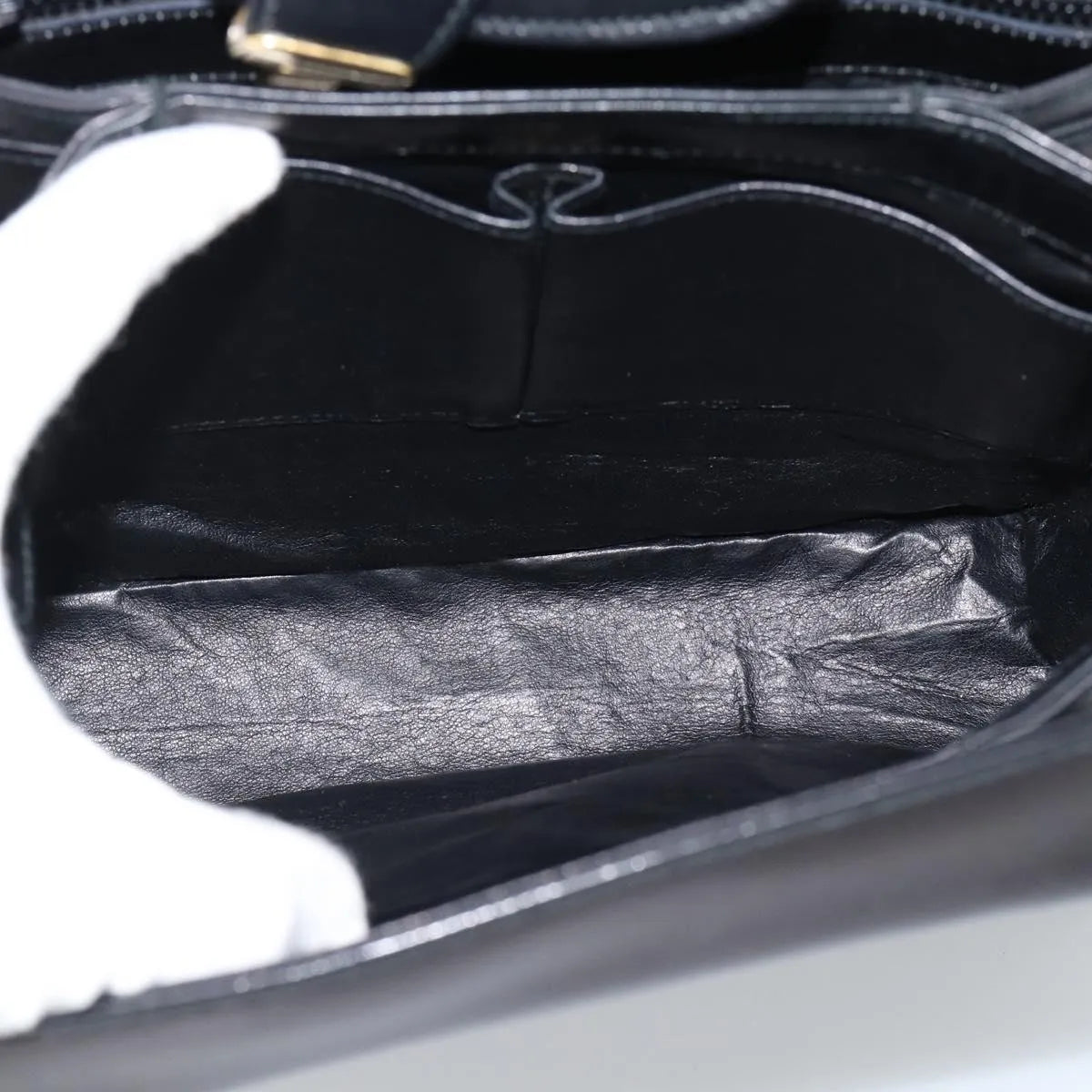 Gucci Vintage Leather Black Leather Shoulder Bag Bag (Pre-Owned)