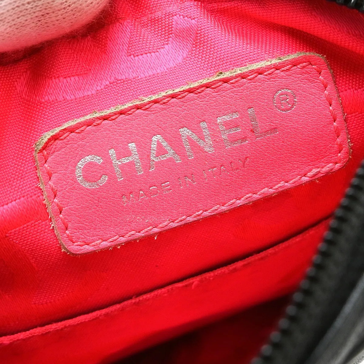 Chanel Cambon Crossbody Bag Quilted Leather Black Leather Shoulder Bag Bag (Pre-Owned)