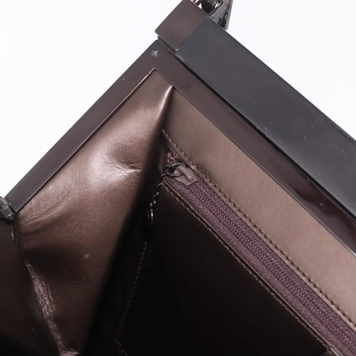 Gucci Vintage Leather Brown Leather Shoulder Bag Bag (Pre-Owned)