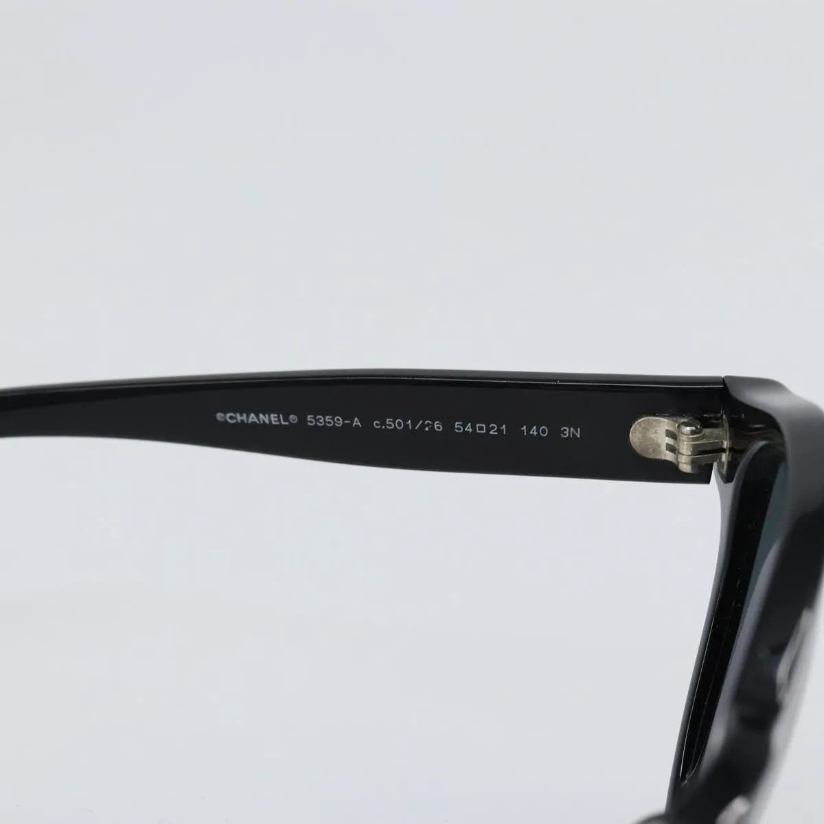 Chanel Chanel Logo Sunglasses Eye Wear Plastic Black Plastic Sunglasse Accessory (Pre-Owned)