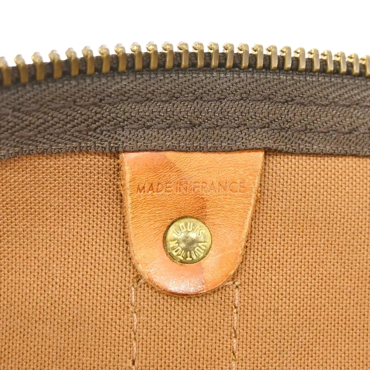 Louis Vuitton Keepall Bag Monogram Canvas Brown Canvas Travel Bag Bag (Pre-Owned)