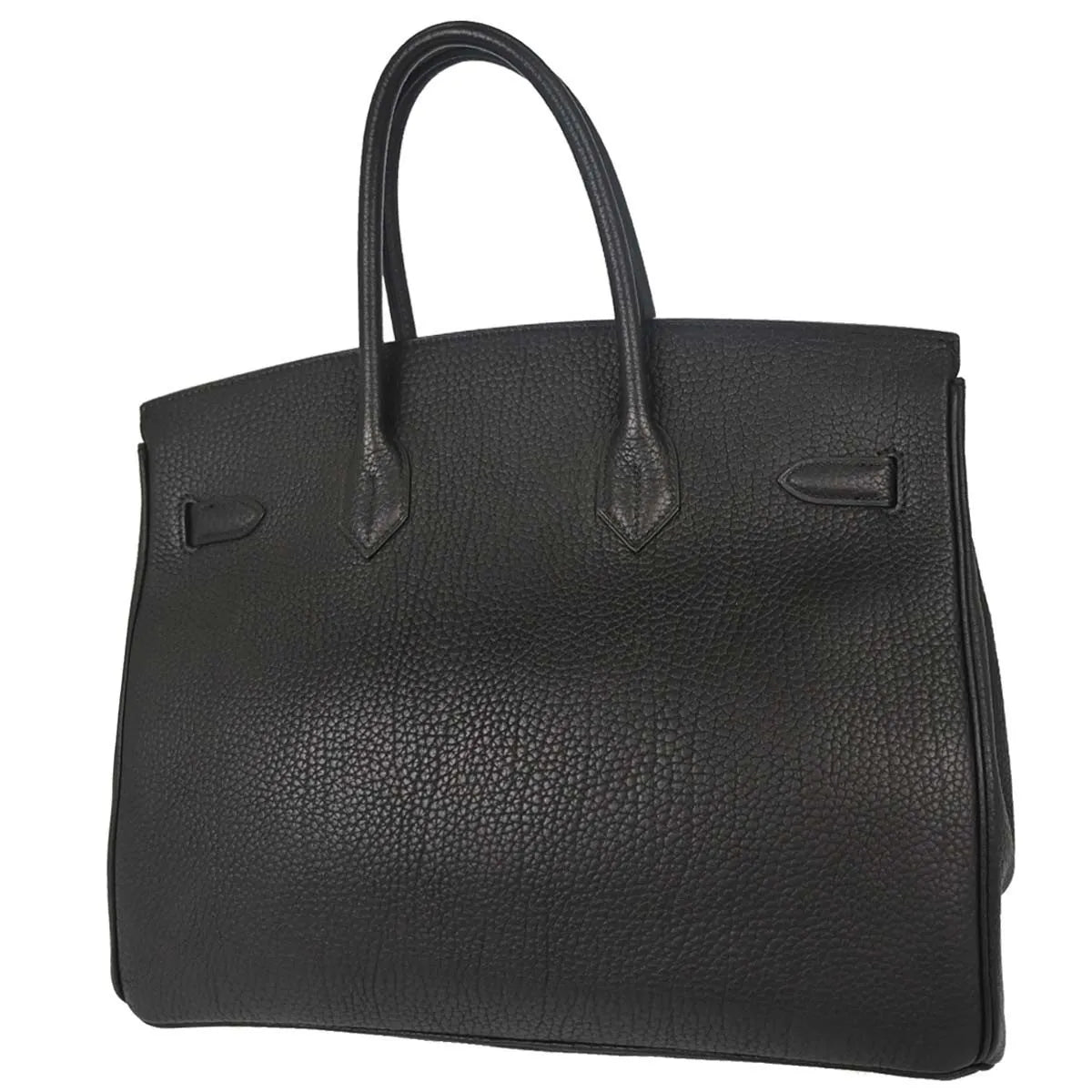 Hermes Birkin Black Togo With Gold Hardware Black Calfskin Handbag (Pre-Owned)