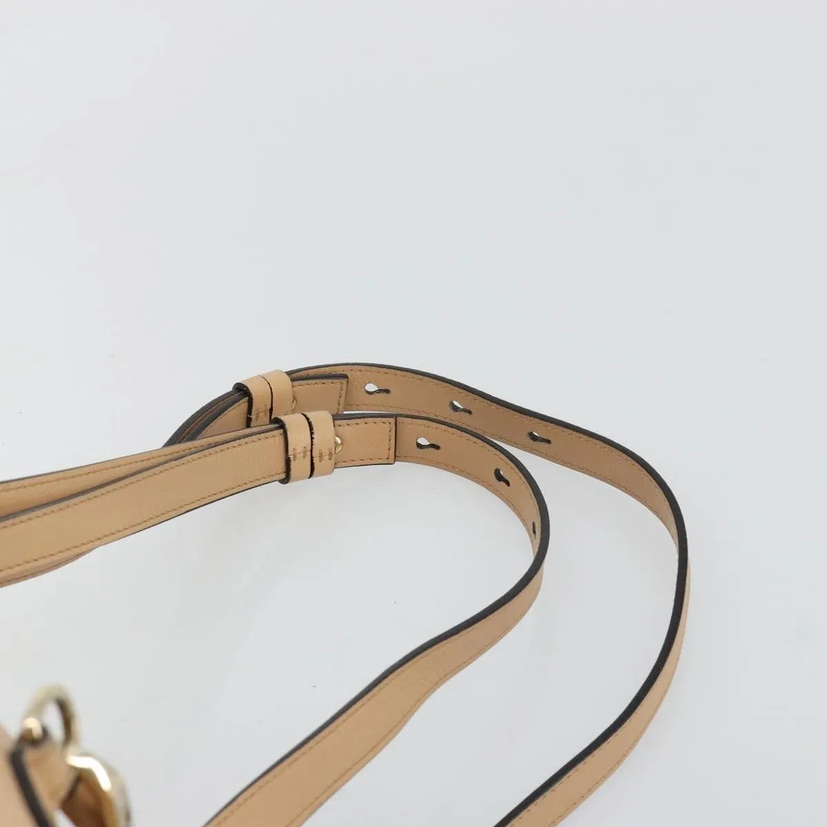 Chloe Faye Suede With Applique Beige Leather Backpack Bag (Pre-Owned)