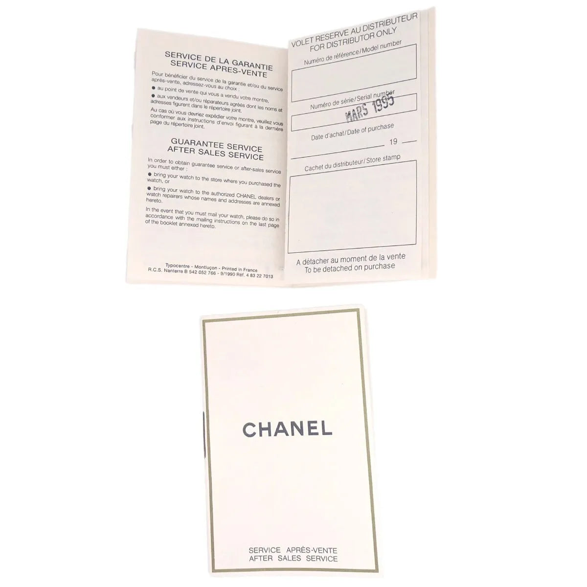 Chanel Premiere Rock Quartz Plated Metal And Leather Watch (Pre-Owned)