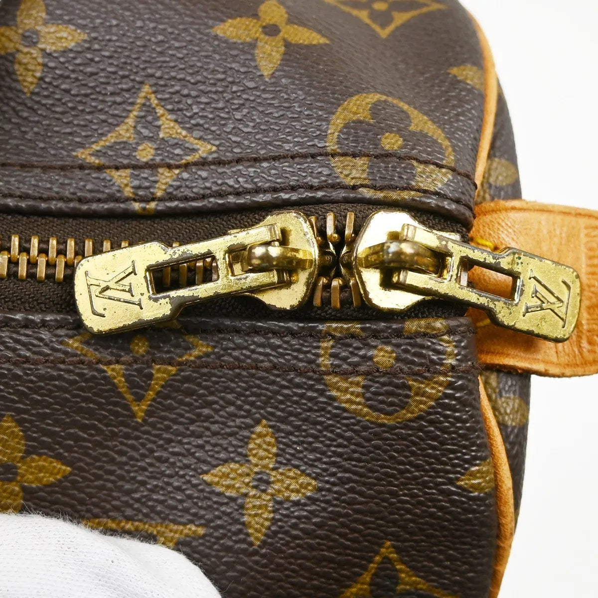 Louis Vuitton Keepall Bag Monogram Canvas Brown Canvas Travel Bag Bag (Pre-Owned)