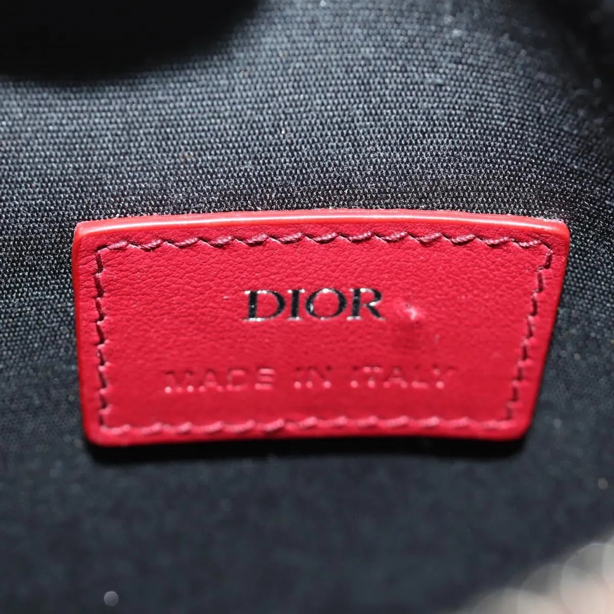Christian Dior World Tour Zip Messenger Oblique Galaxy Leather Red Canvas Shoulder Bag Bag (Pre-Owned)