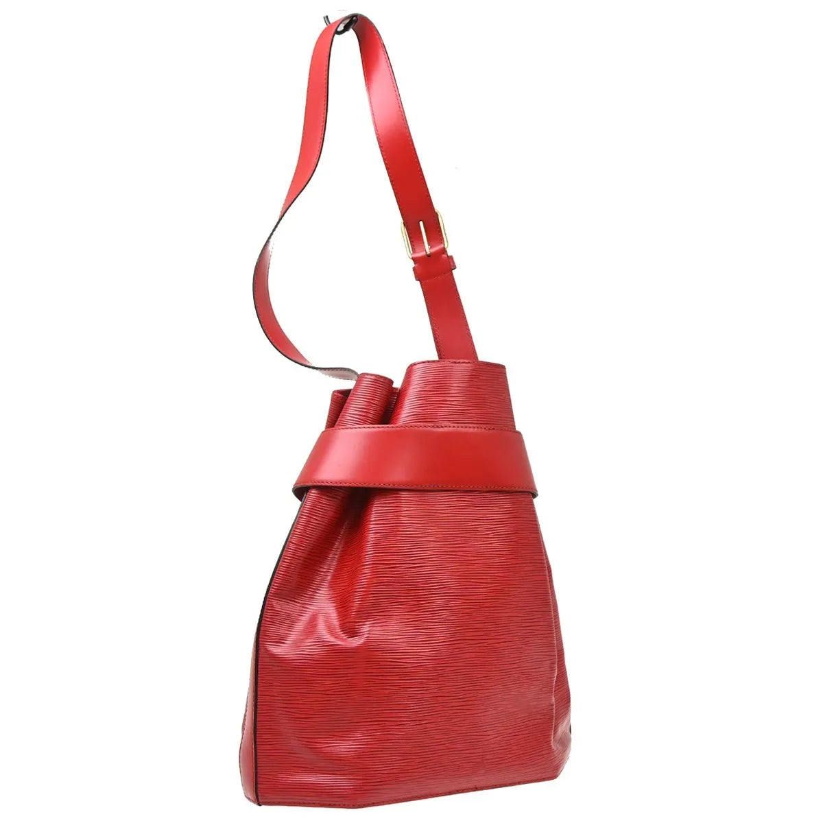 Louis Vuitton Vintage Sac D'epaule Epi Leather Red Leather Shoulder Bag Bag (Pre-Owned)