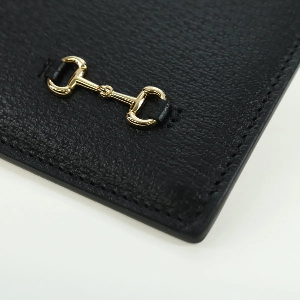Gucci Horsebit 1955 Gg Canvas And White Leather Black Leather Clutche & Pouche Bag (Pre-Owned)