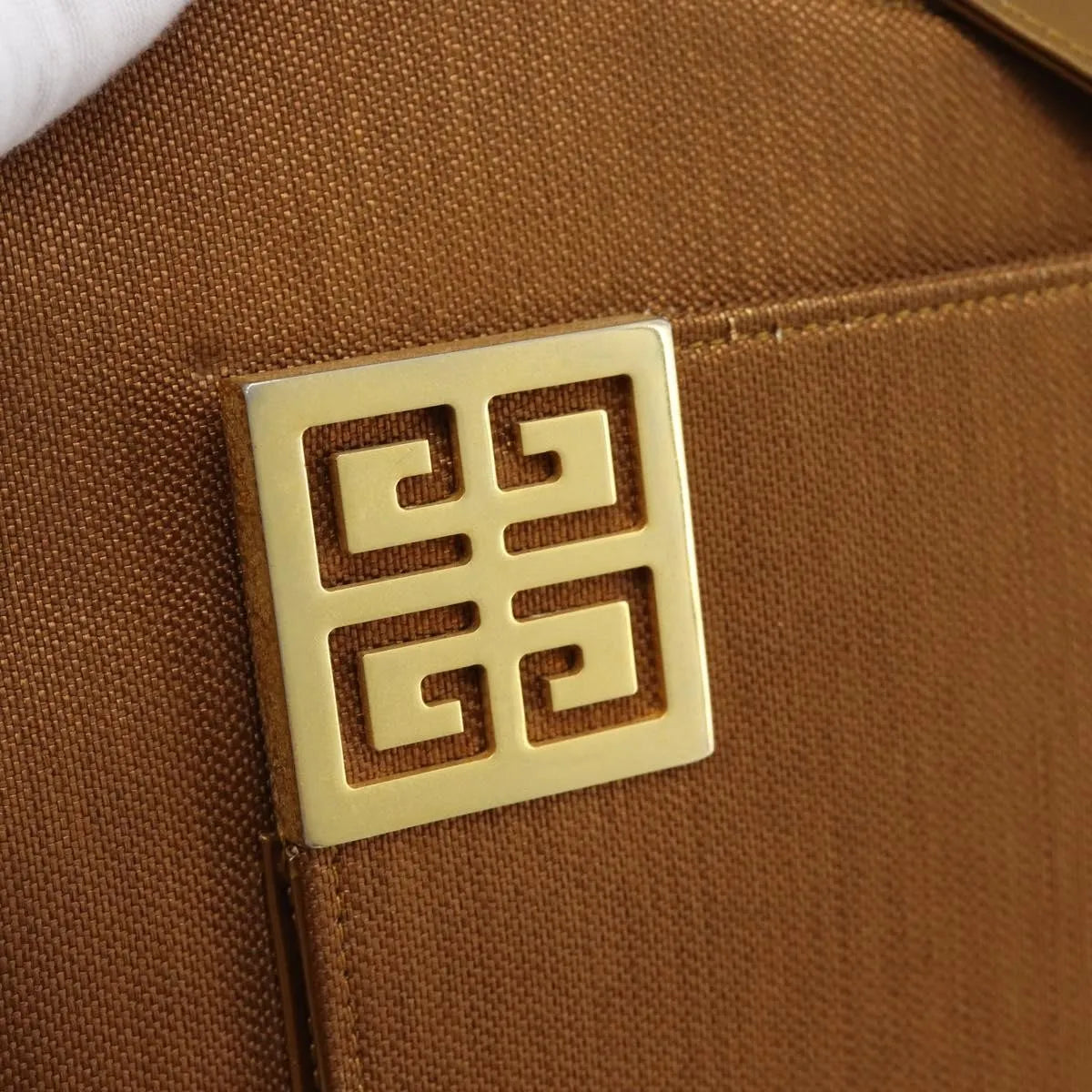 Givenchy Vintage 4G Canvas Brown Canvas Shoulder Bag Bag (Pre-Owned)