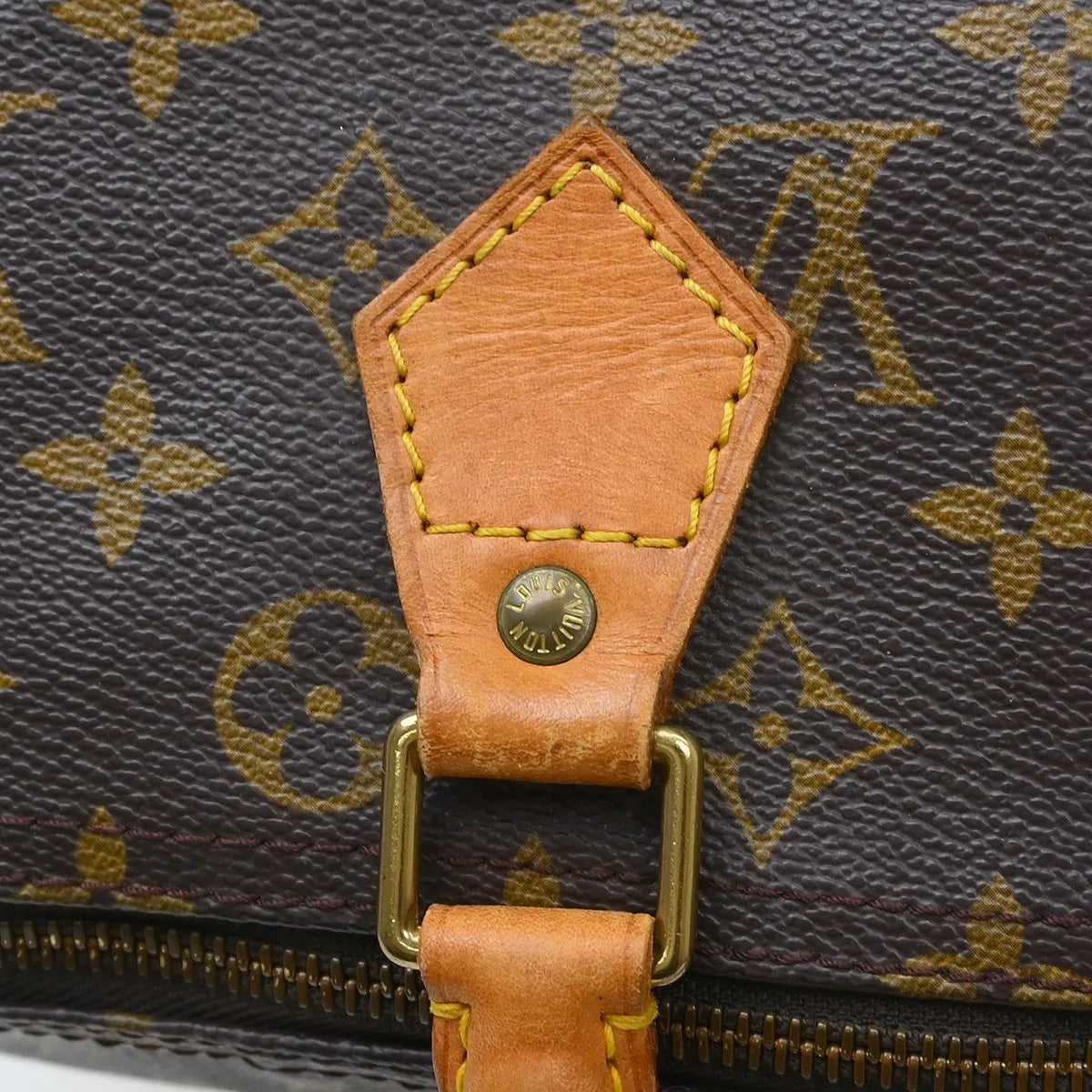 Louis Vuitton Speedy Handbag Monogram Canvas Brown Canvas Handbag (Pre-Owned)