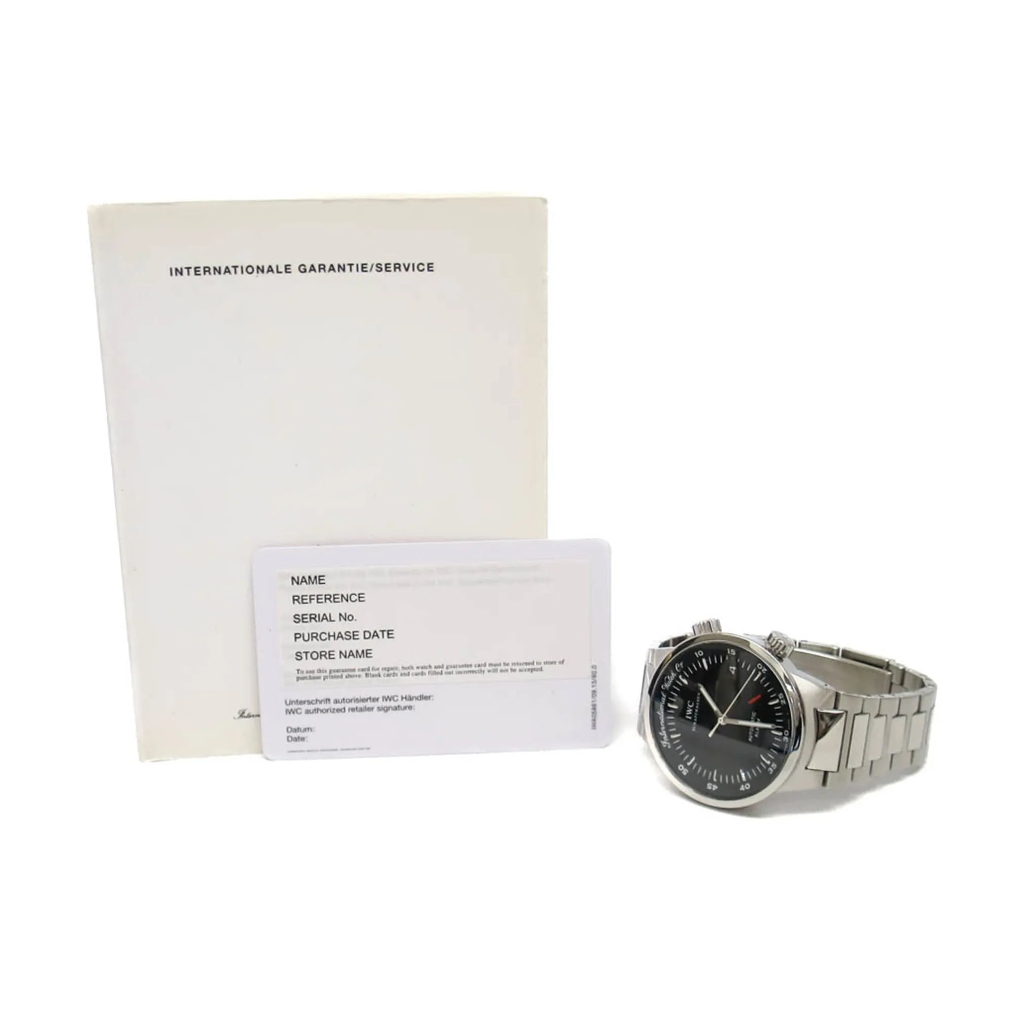 Iwc Schaffhausen Gst Automatic Alarm Stainless Steel Watch (Pre-Owned)