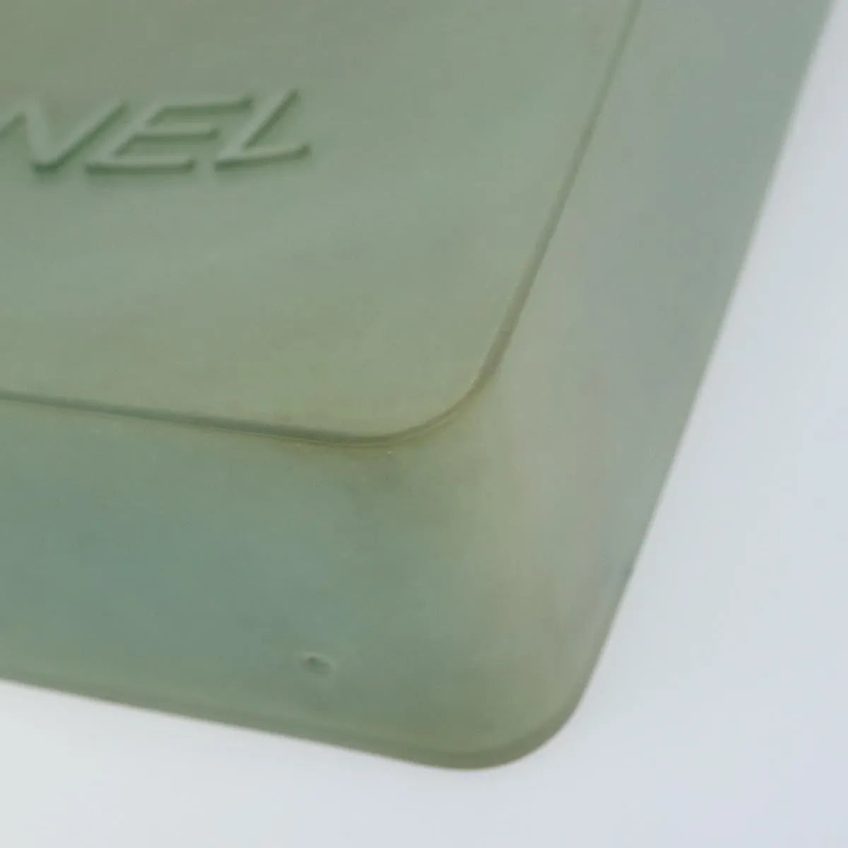 Chanel Vintage Logo Tote Plastic Green Plastic Tote Bag Bag (Pre-Owned)