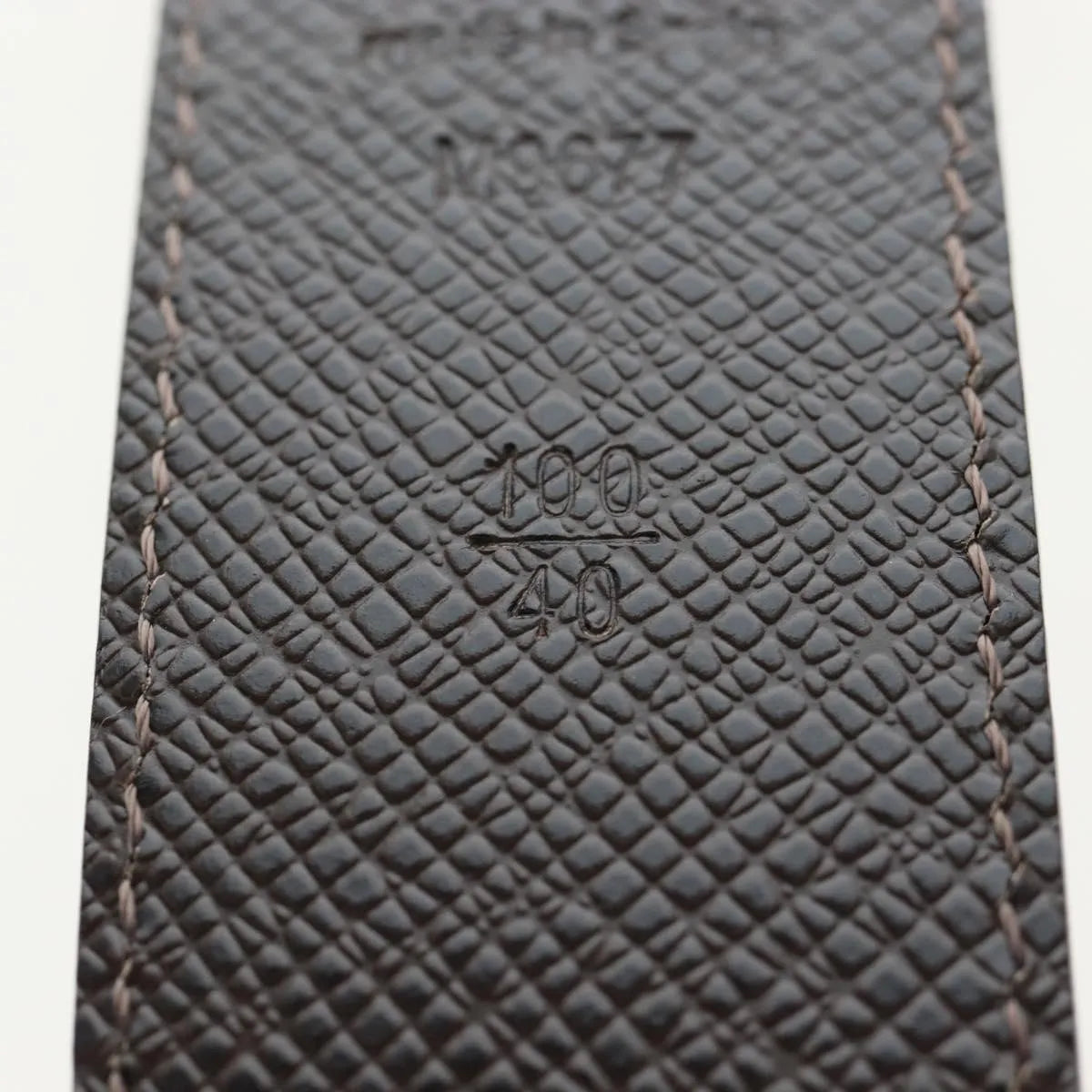 Louis Vuitton Inventeur Belt Damier Ebene Brown Canvas Belts Accessory (Pre-Owned)