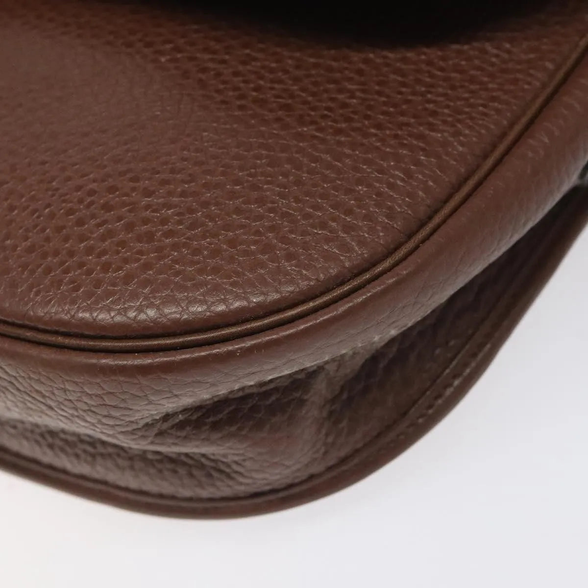 Christian Dior Vintage Cd Flap Leather Brown Leather Shoulder Bag Bag (Pre-Owned)