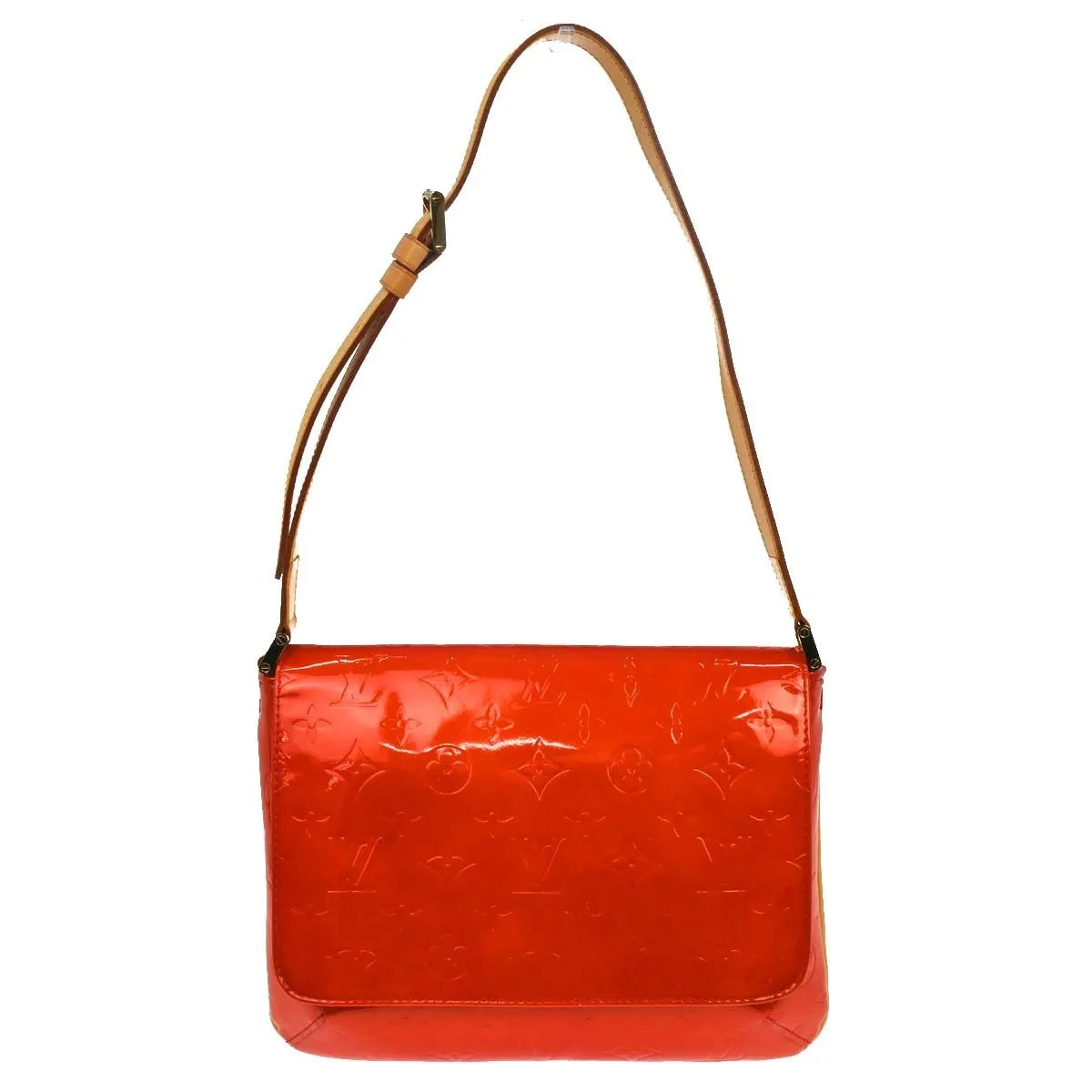 Louis Vuitton Thompson Street Handbag Monogram Red Patent_Leather Shoulder Bag Bag (Pre-Owned)
