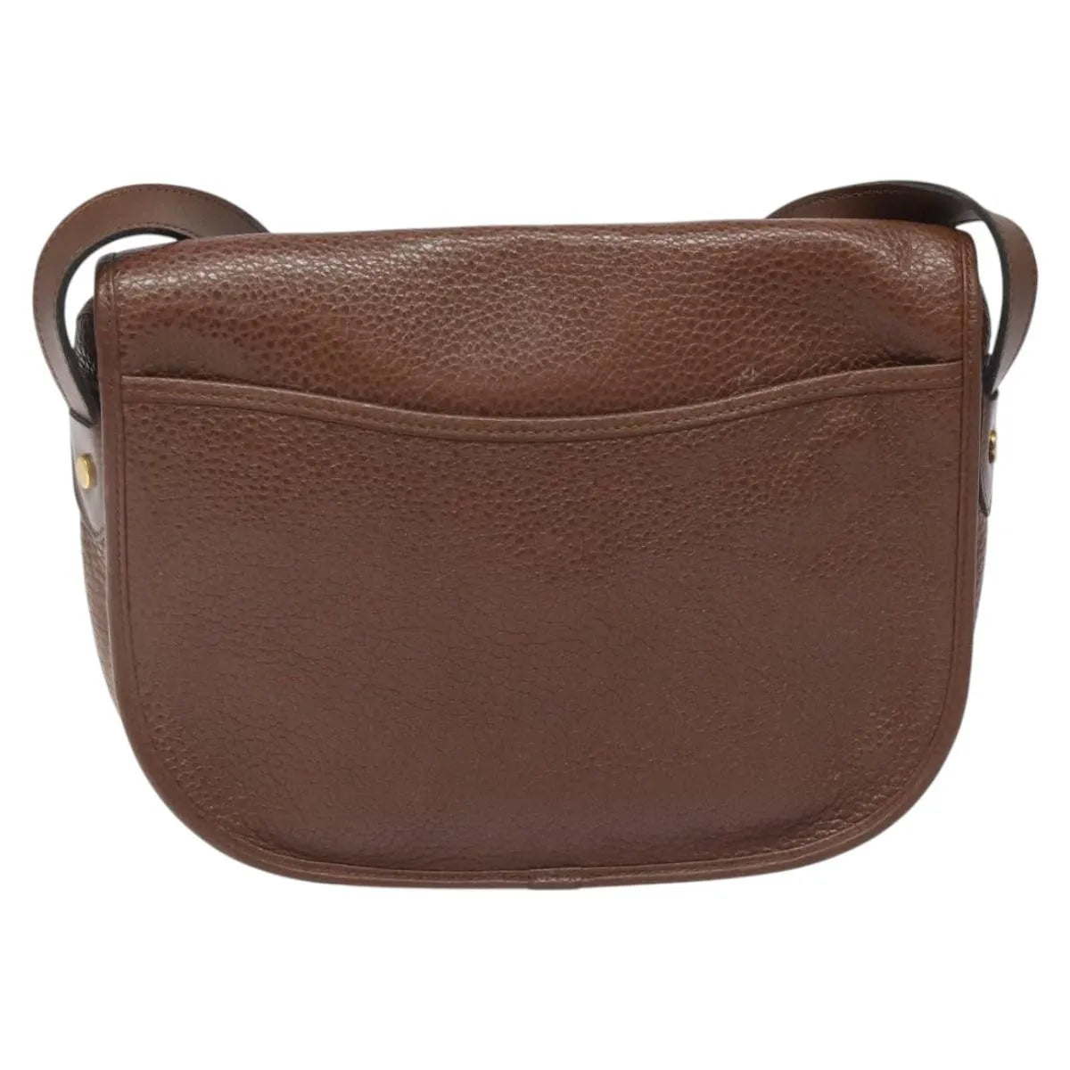 Christian Dior Vintage Cd Flap Leather Brown Leather Shoulder Bag Bag (Pre-Owned)