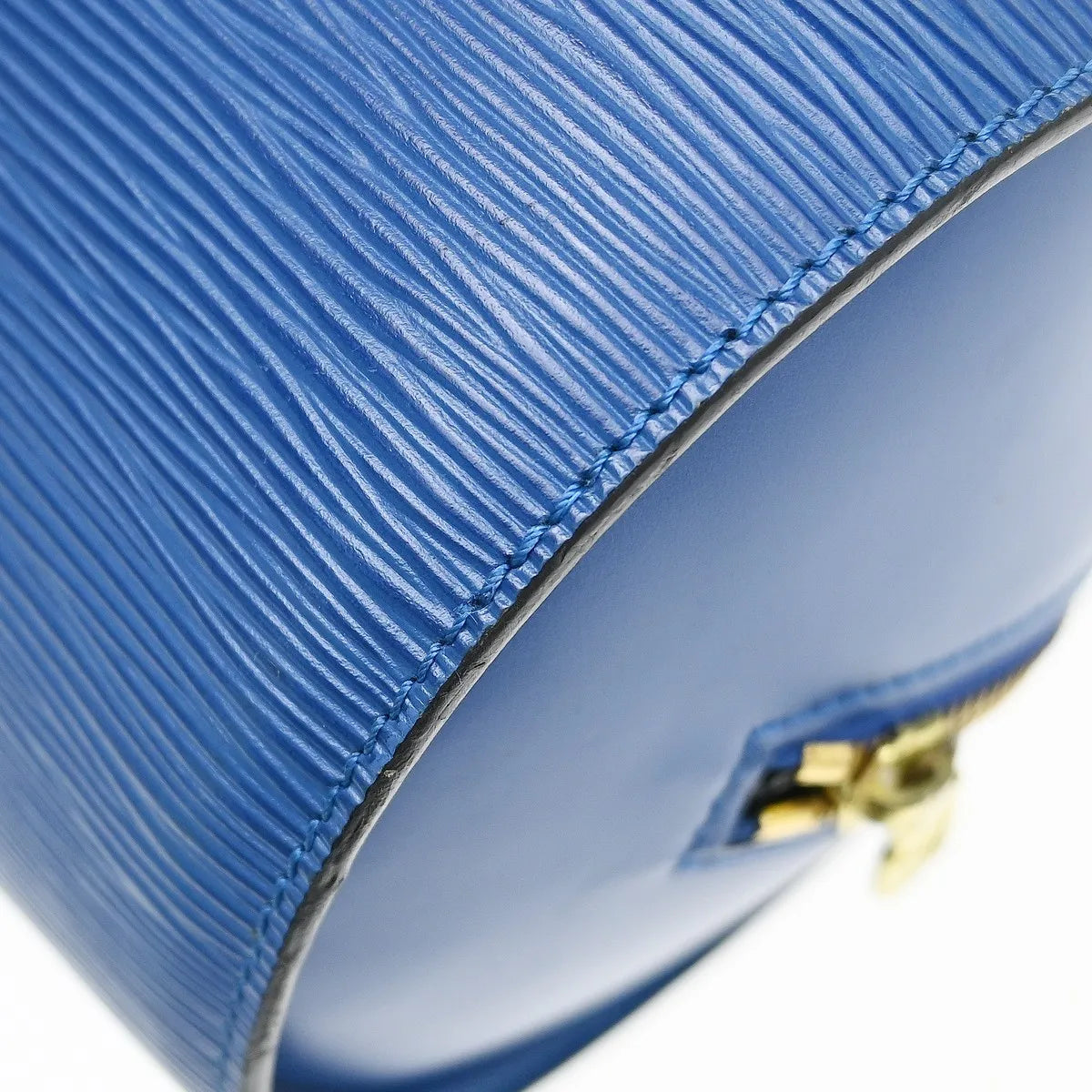 Louis Vuitton Soufflot Epi Leather Blue Leather Handbag (Pre-Owned)