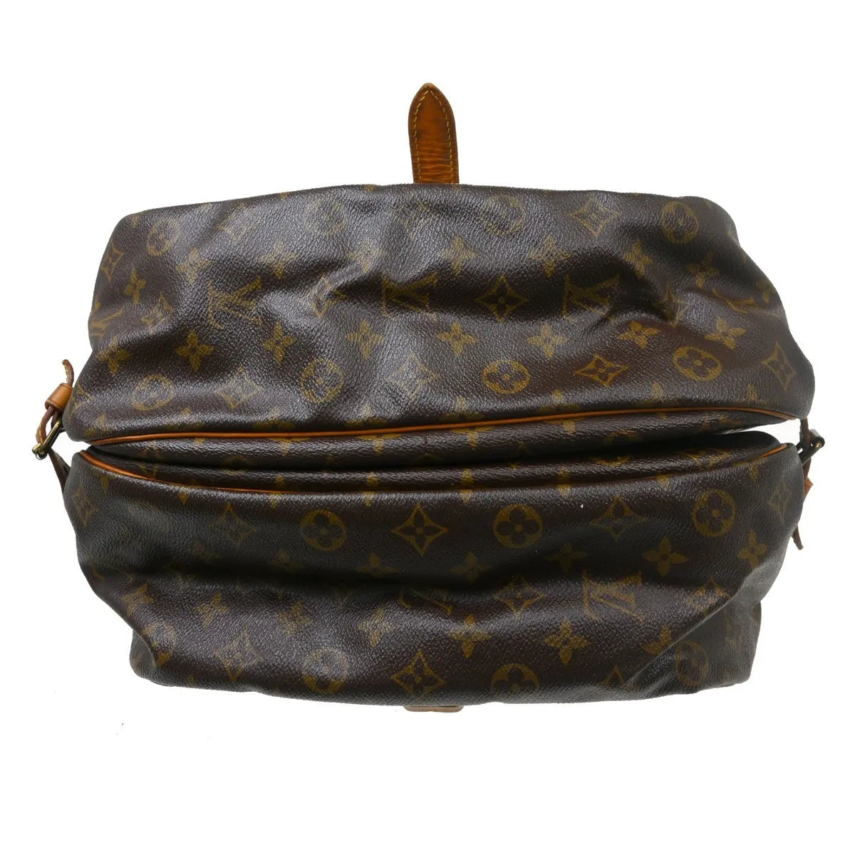 Louis Vuitton Saumur Monogram Canvas Brown Canvas Shoulder Bag Bag (Pre-Owned)