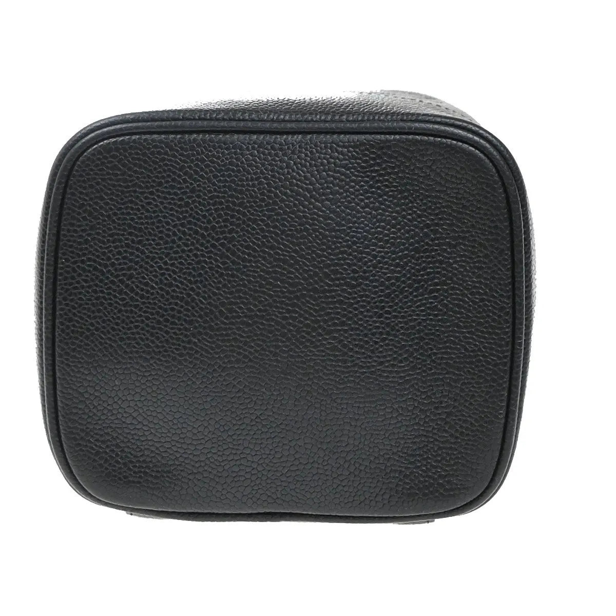 Chanel Vintage Timeless Cosmetic Case Caviar Black Leather Clutche & Pouche Bag (Pre-Owned)