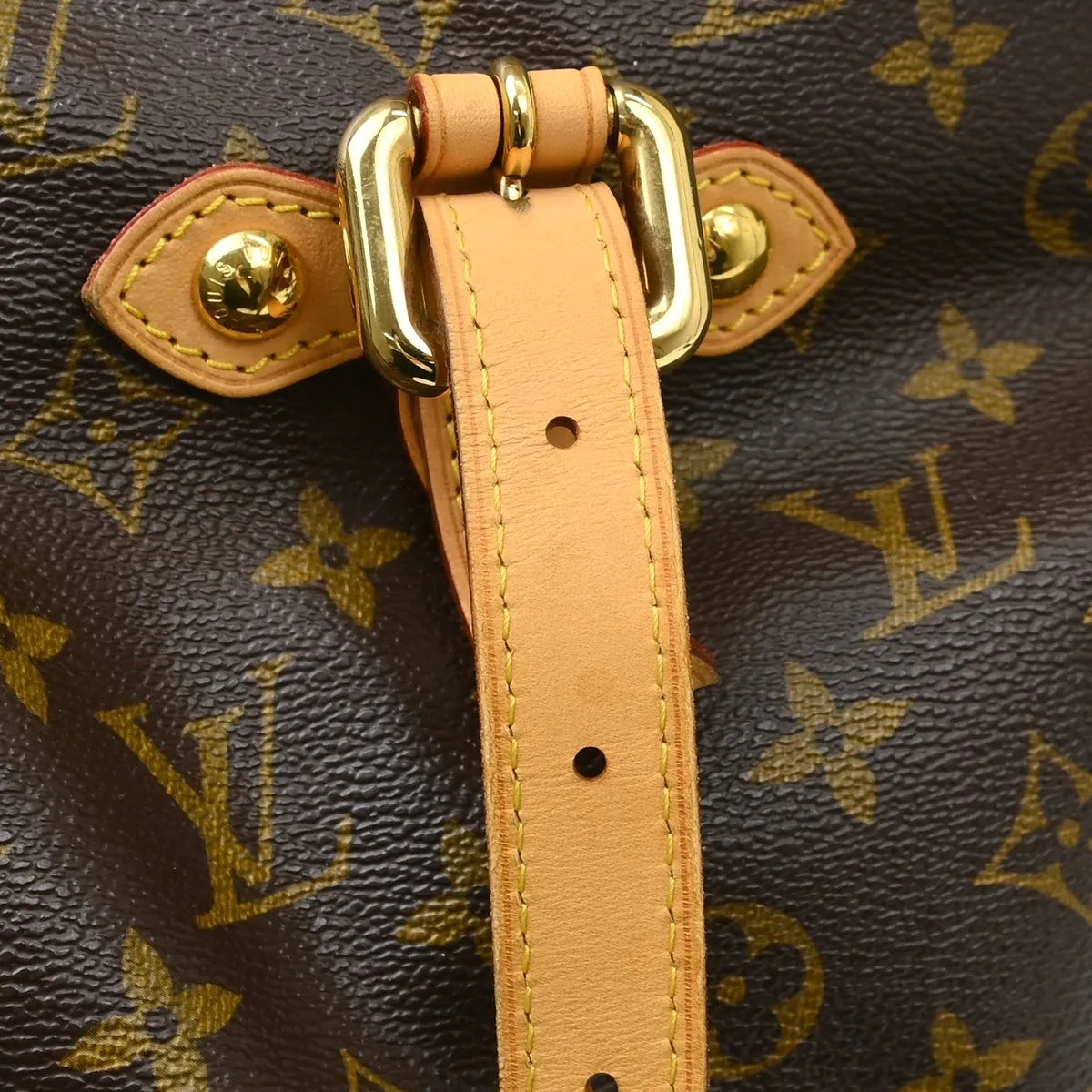 Louis Vuitton Palermo Monogram Canvas Brown Canvas Tote Bag Bag (Pre-Owned)