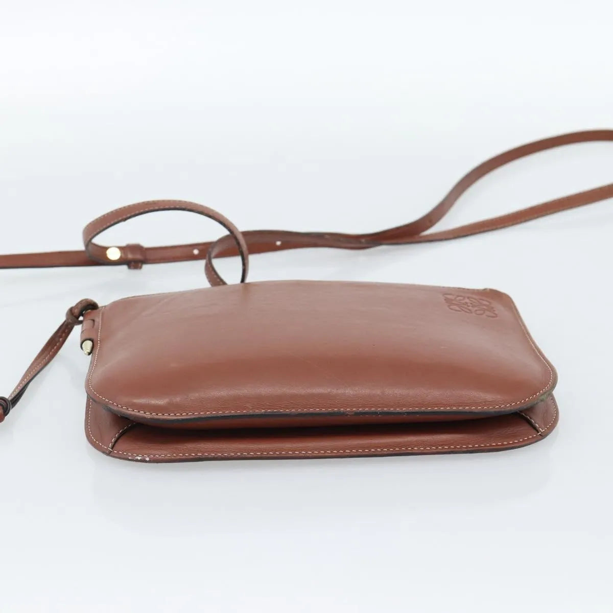 Loewe Gate Double Zip Leather Brown Leather Shoulder Bag Bag (Pre-Owned)