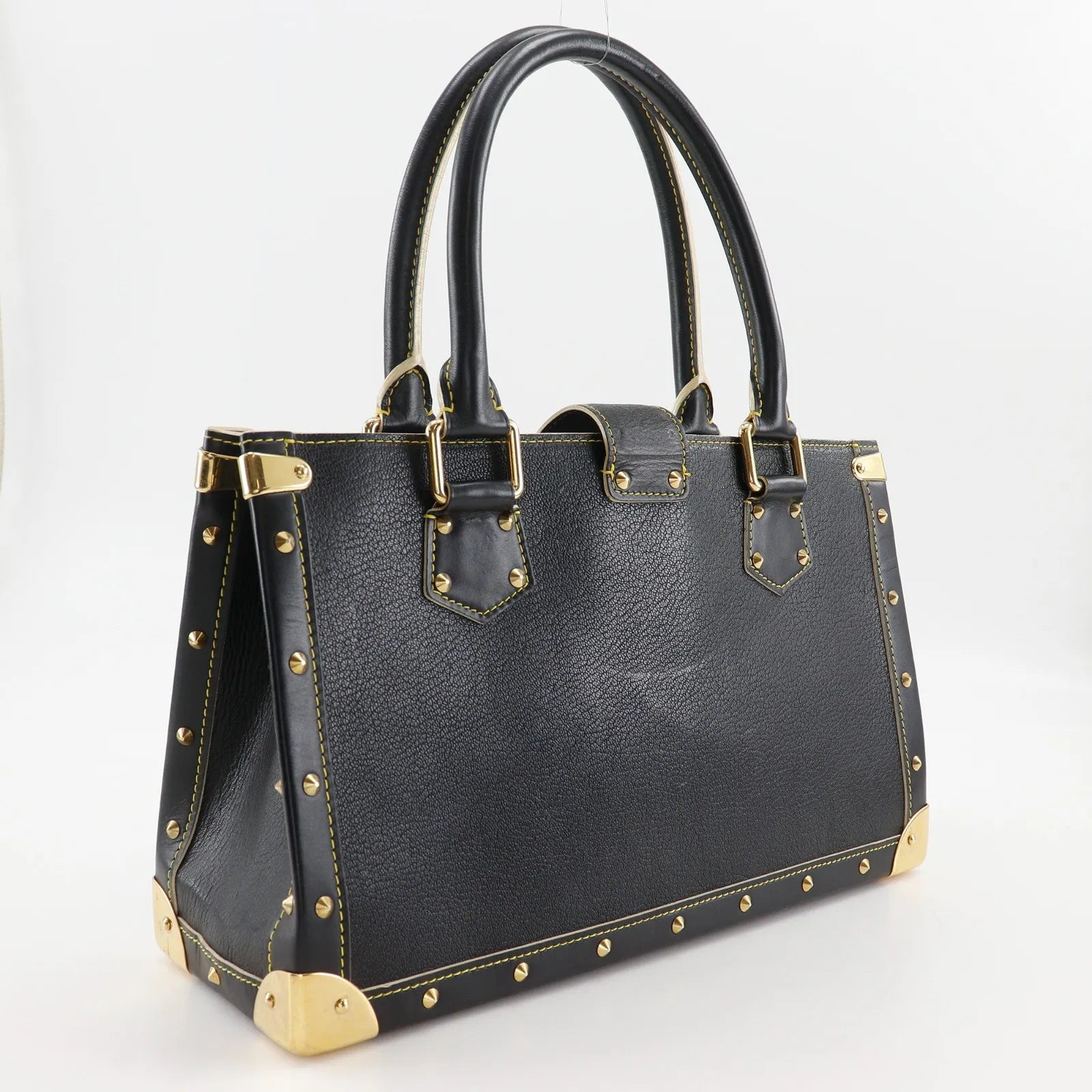 Louis Vuitton Suhali Le Fabuleux Leather Black Leather Handbag (Pre-Owned)