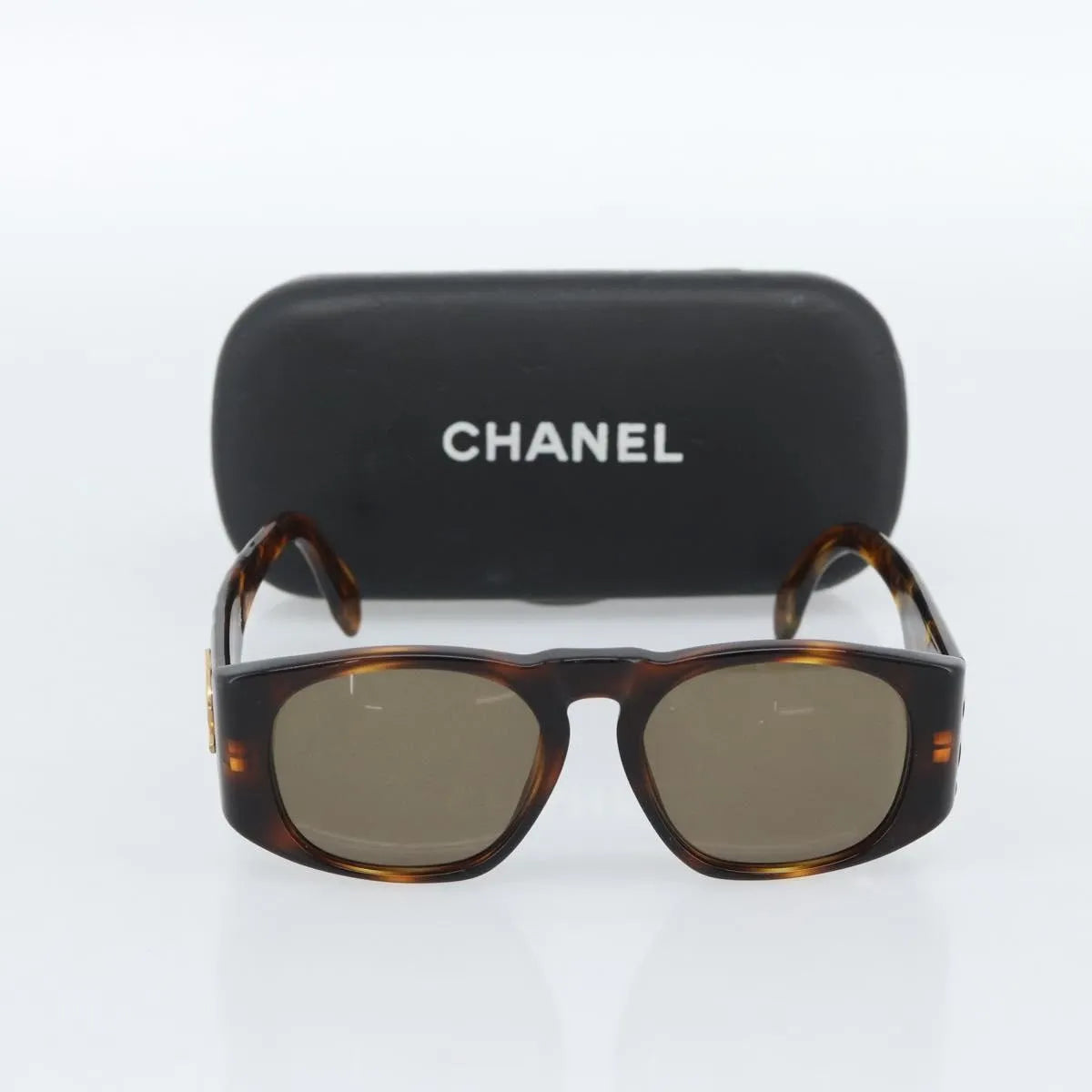 Chanel Cc Logo Matelasse Sunglasses Eye Wear Plastic Brown Plastic Sunglasse Accessory (Pre-Owned)