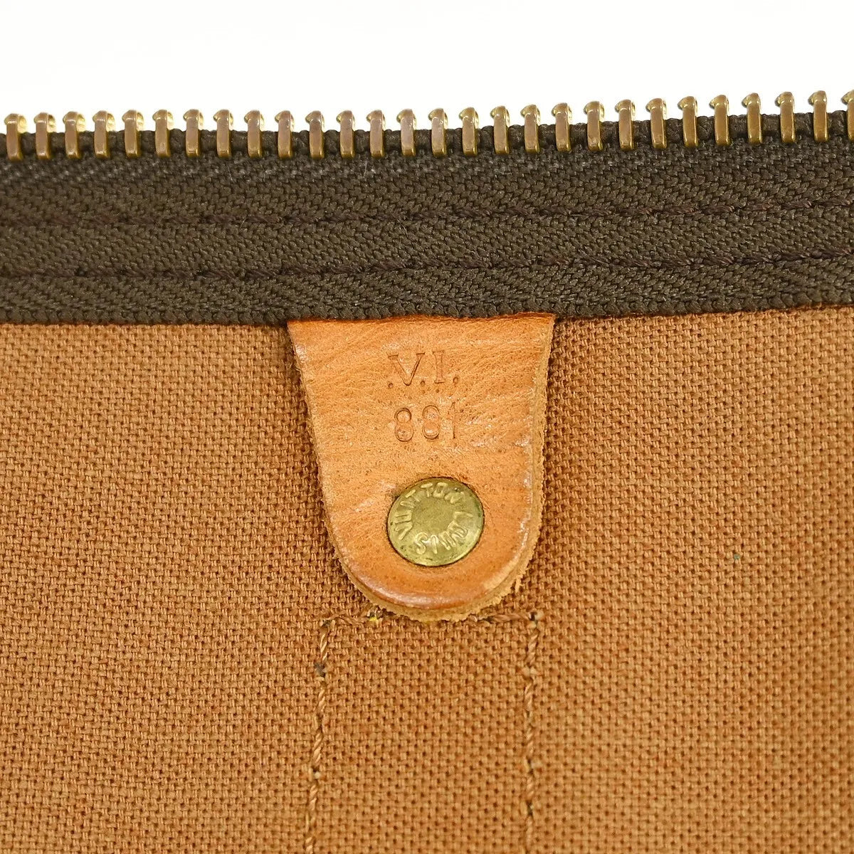 Louis Vuitton Keepall Bandouliere Bag Monogram Canvas Brown Canvas Travel Bag Bag (Pre-Owned)